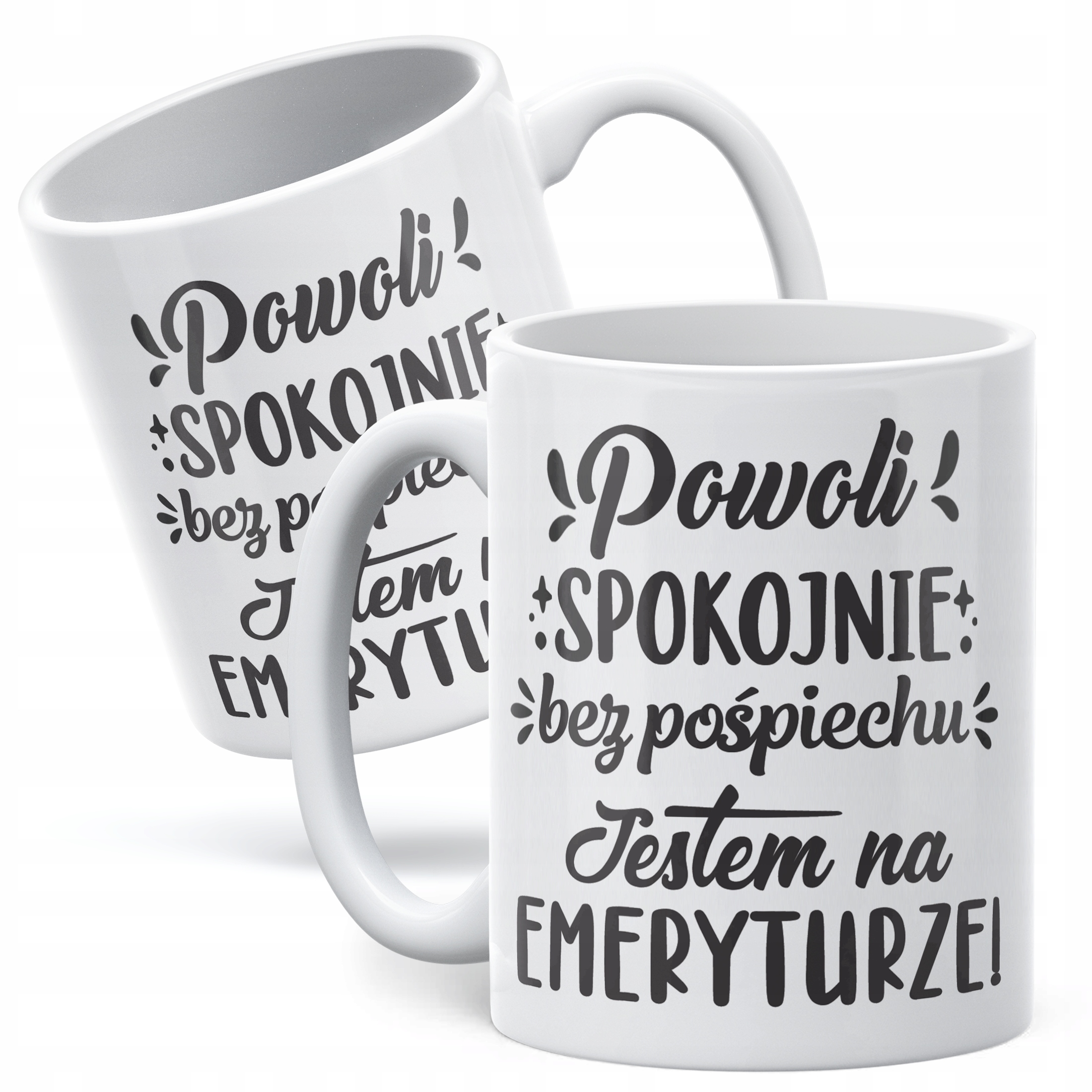 Kubek ceramiczny z okazji Emerytury Dla Emeryta Emerytki Prezent Upominek