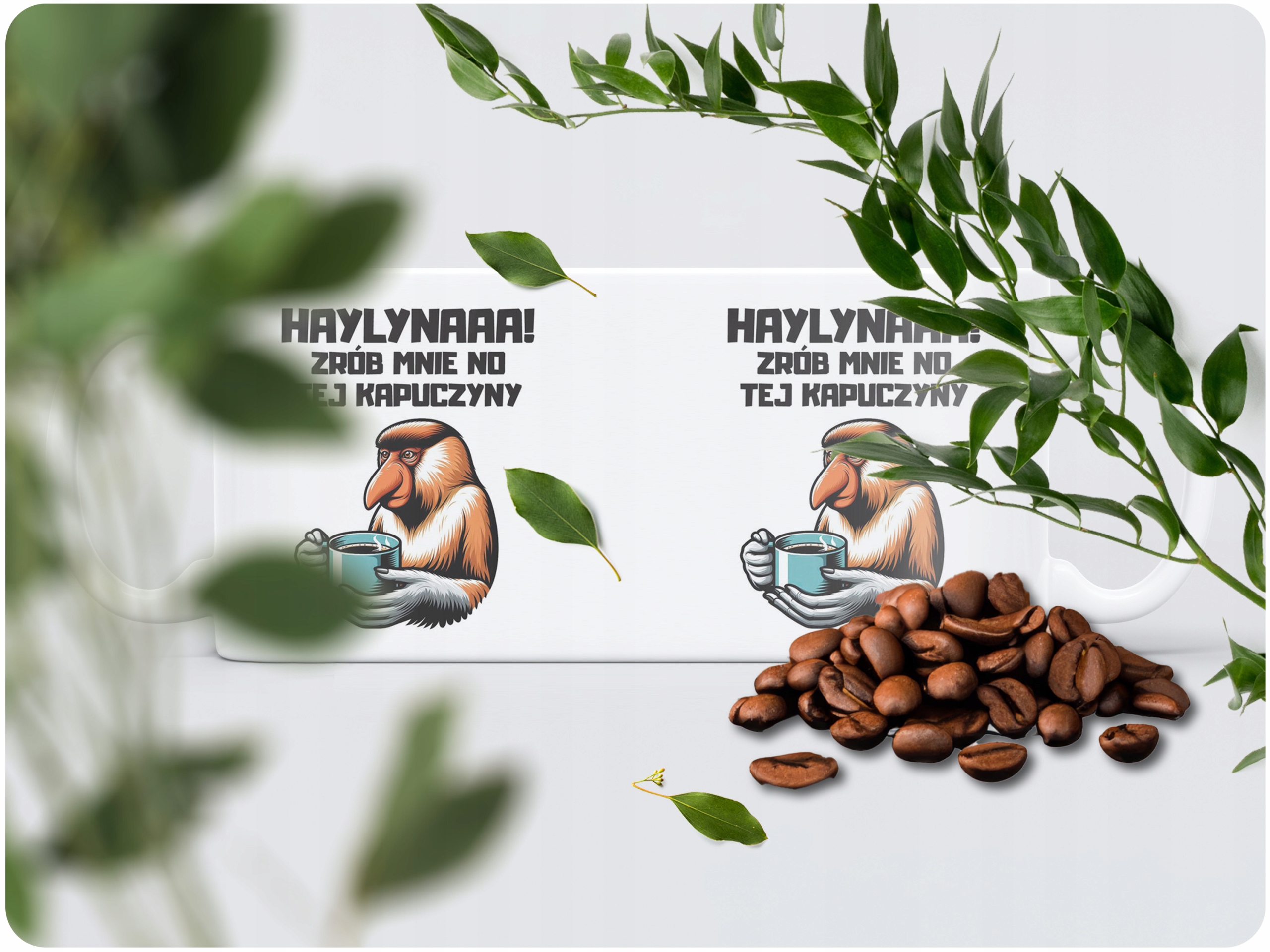 Kubek ceramiczny 330 ml Janusz Nosacz Kawa Zabawny Prezent