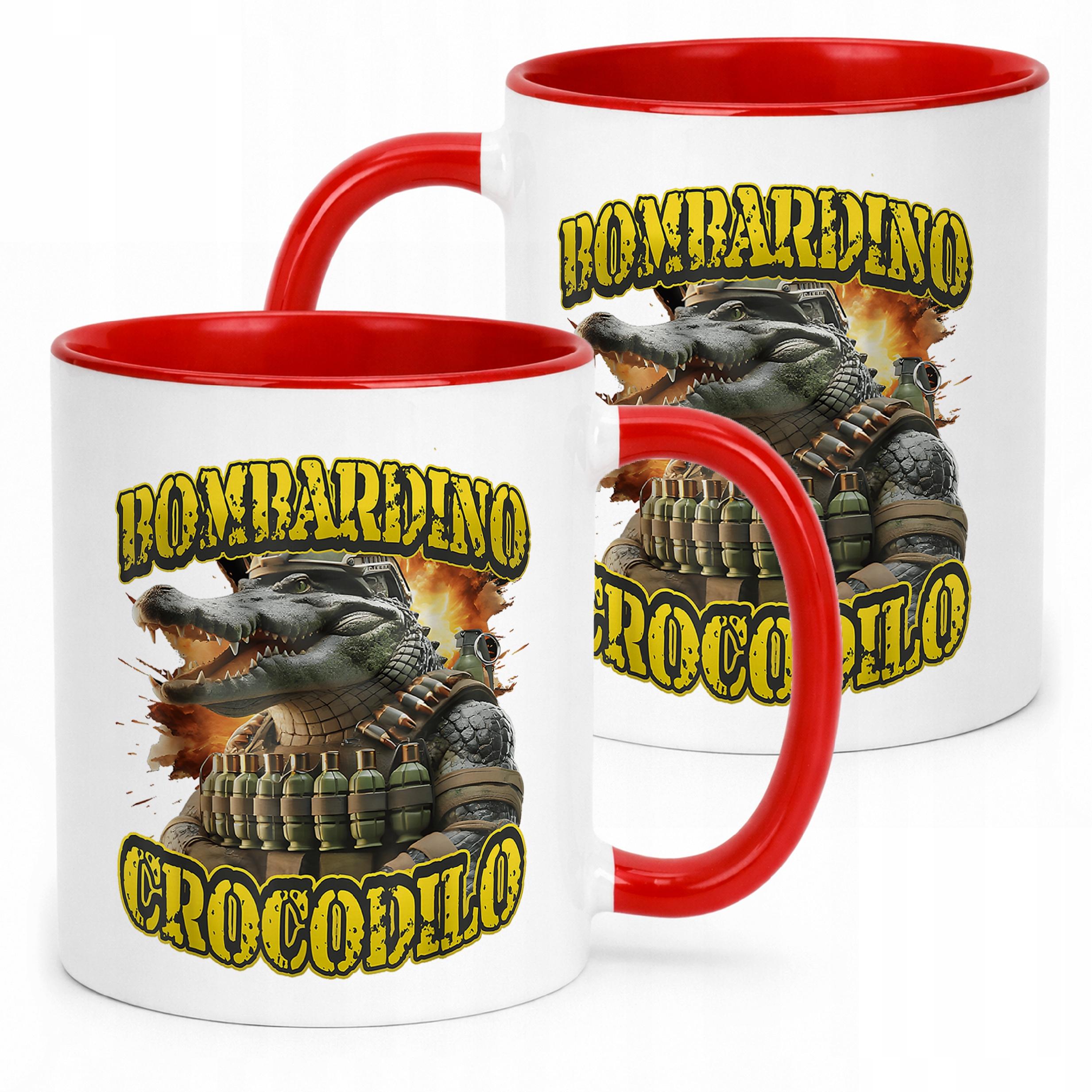 Kubek ceramiczny Bombardino Crocodilo viral tiktok brainrot