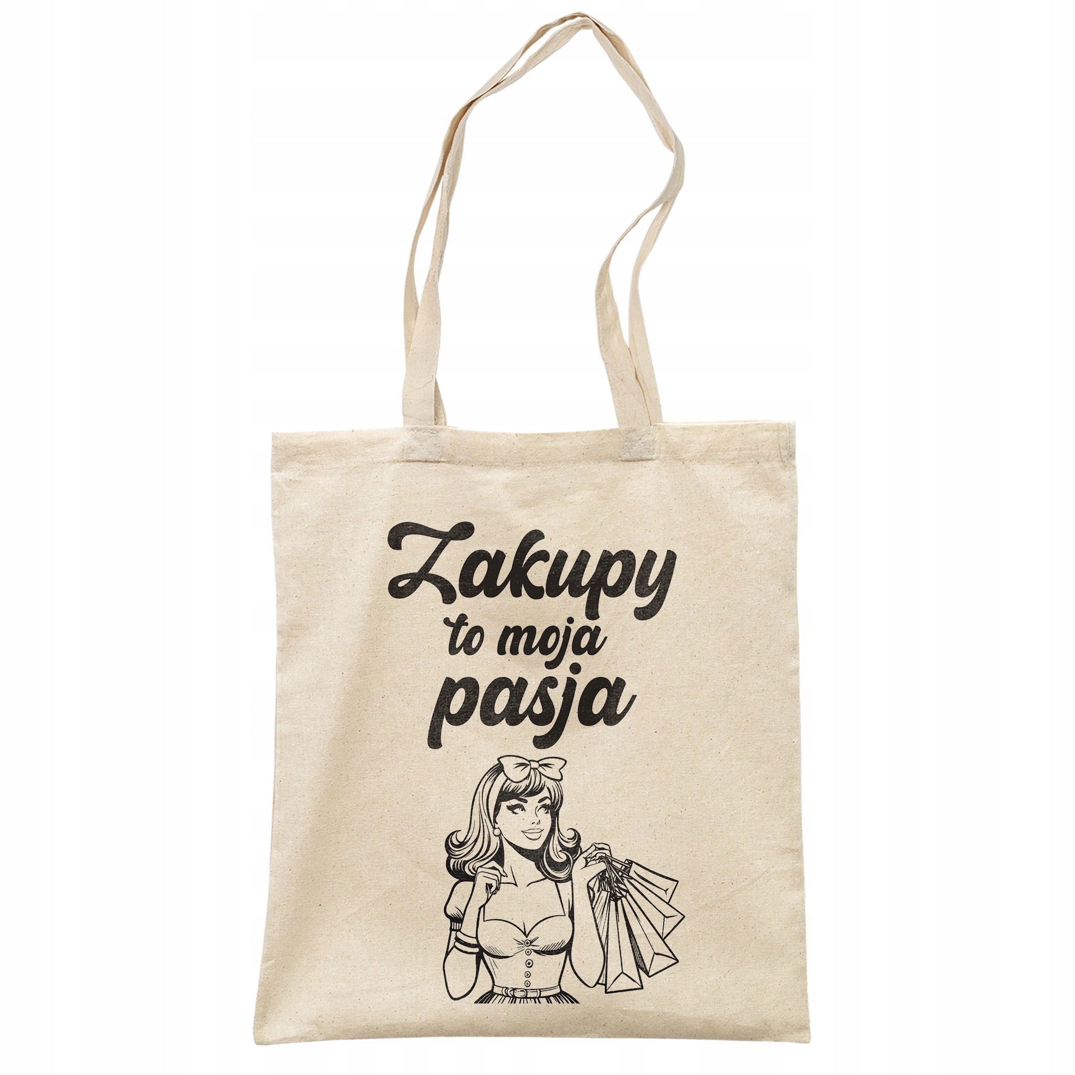 Torba bawełniana na zakupy prezent na Dzień Kobiet zakupy Moja Pasja