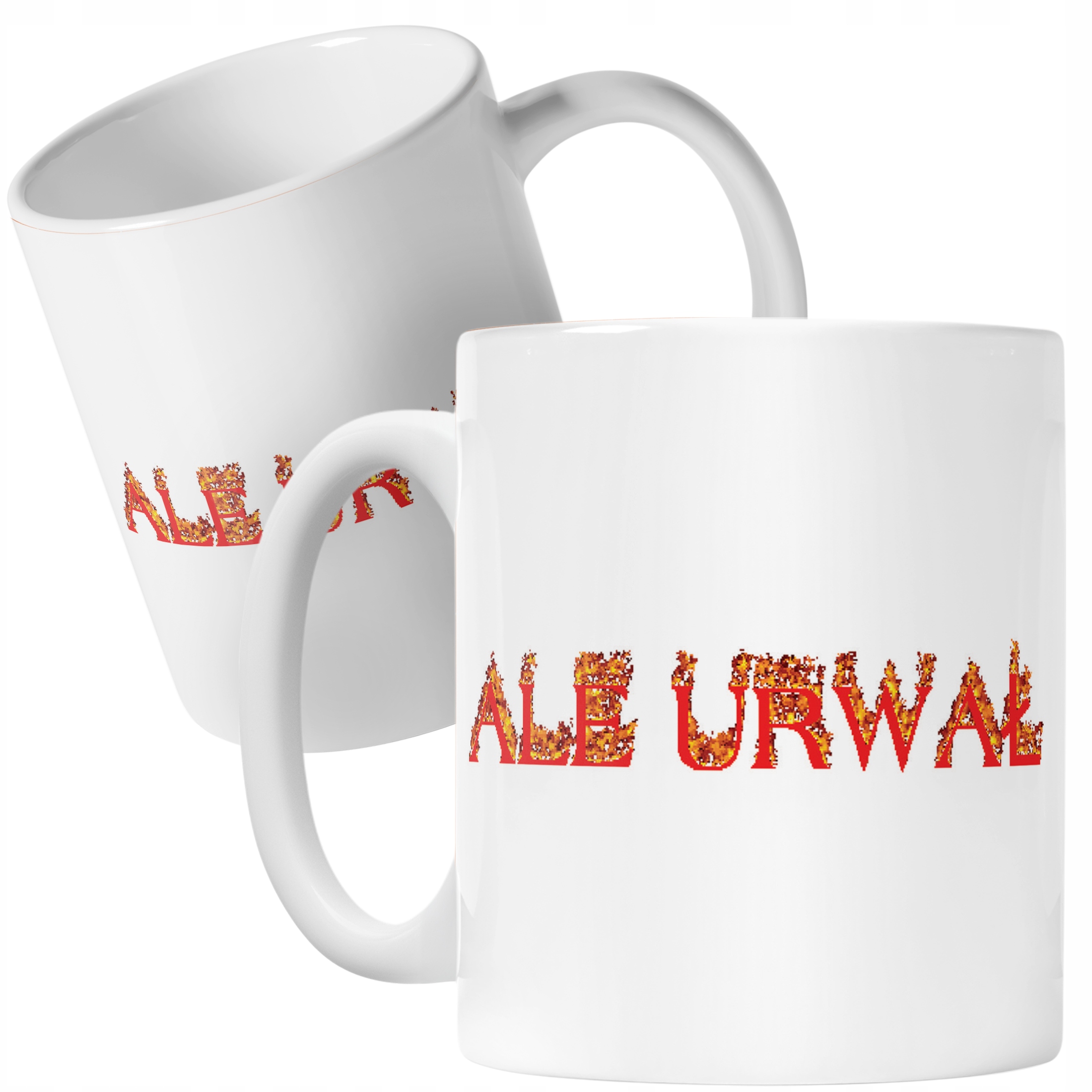 Kubek ceramiczny Ale Urwał Śmieszne Memy Zabawne Prezent