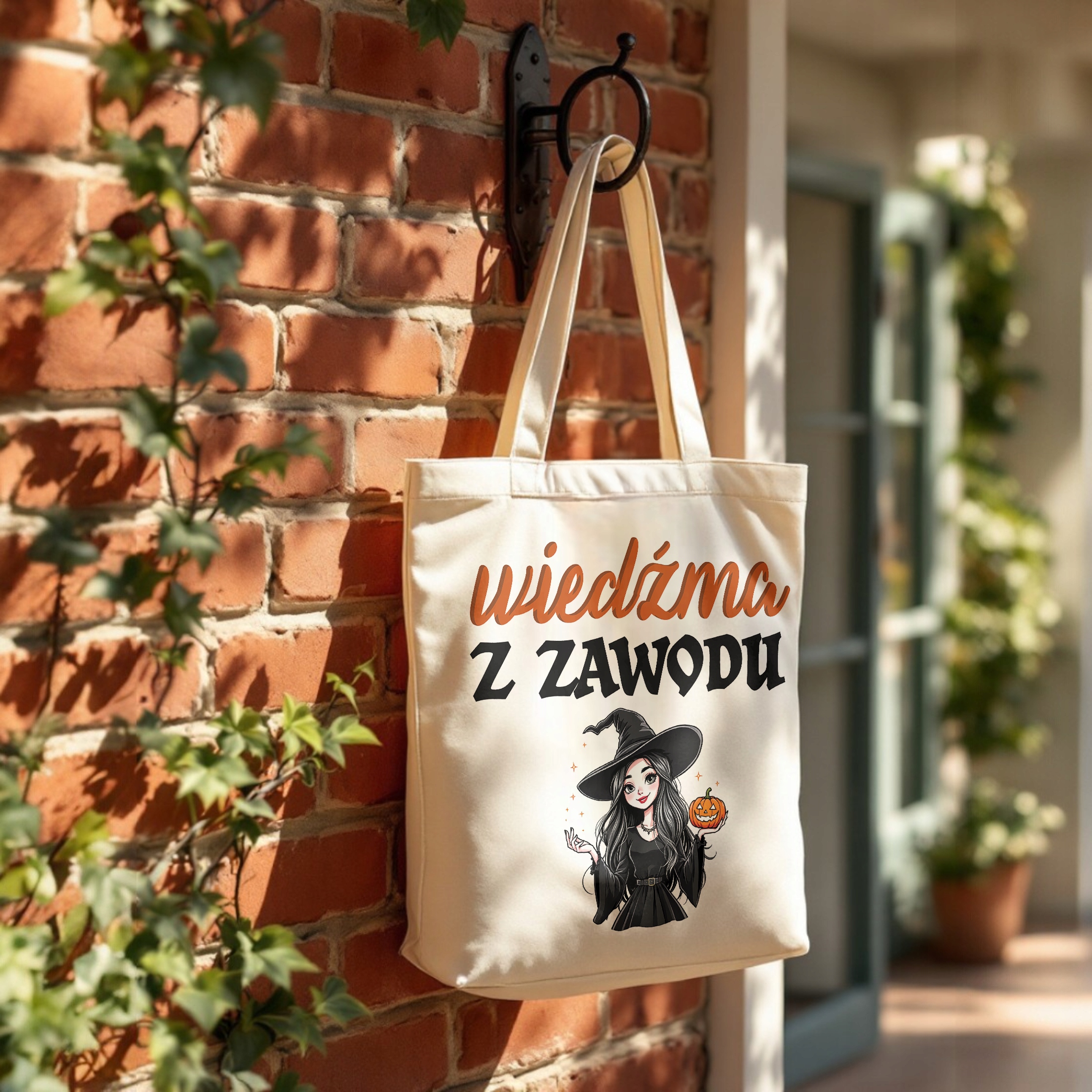 Torba bawełniana premium Wiedźma Z Zawodu Zabawny Prezent