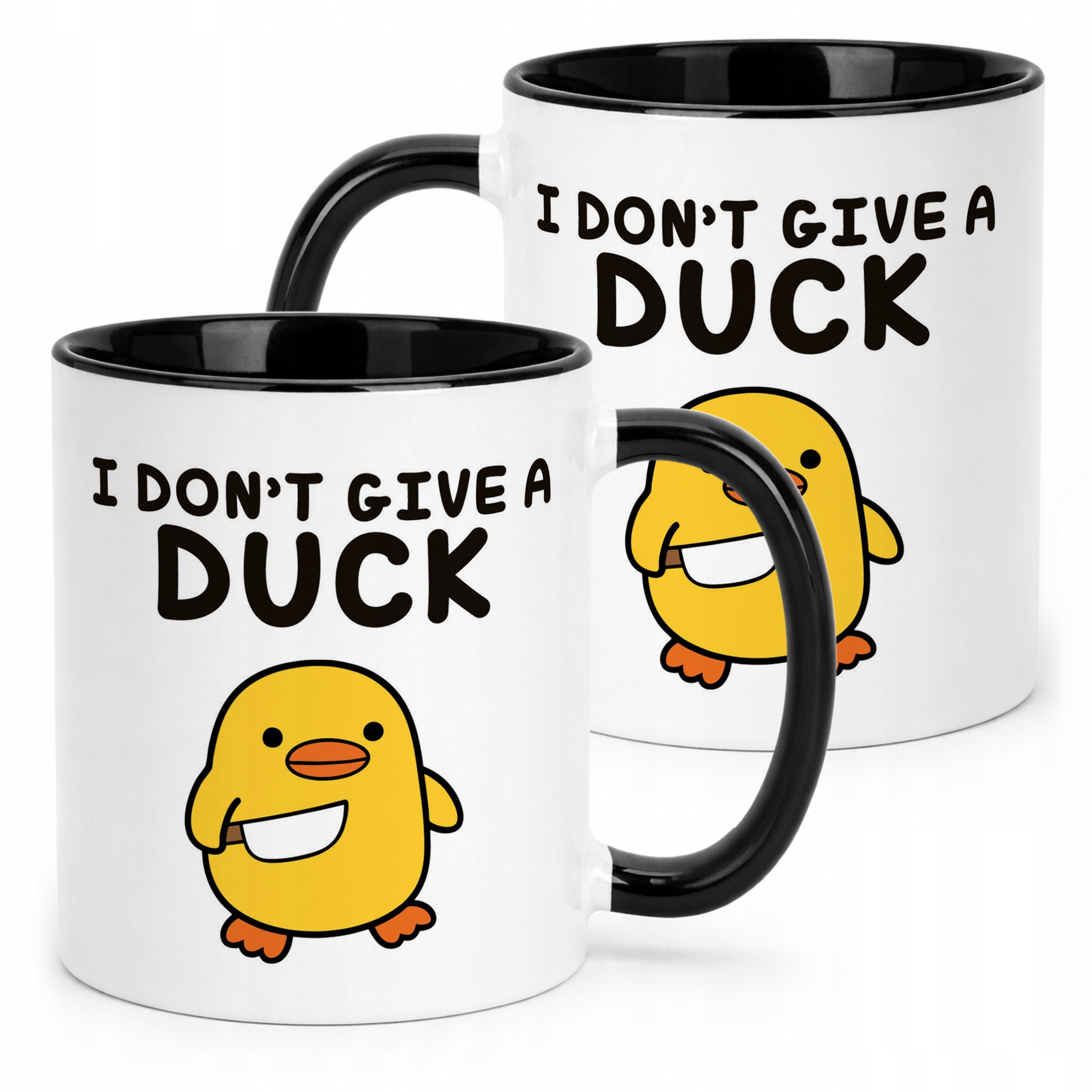 Kubek Czarny I Don’t Give A Duck Śmieszny Zabawny Prezent