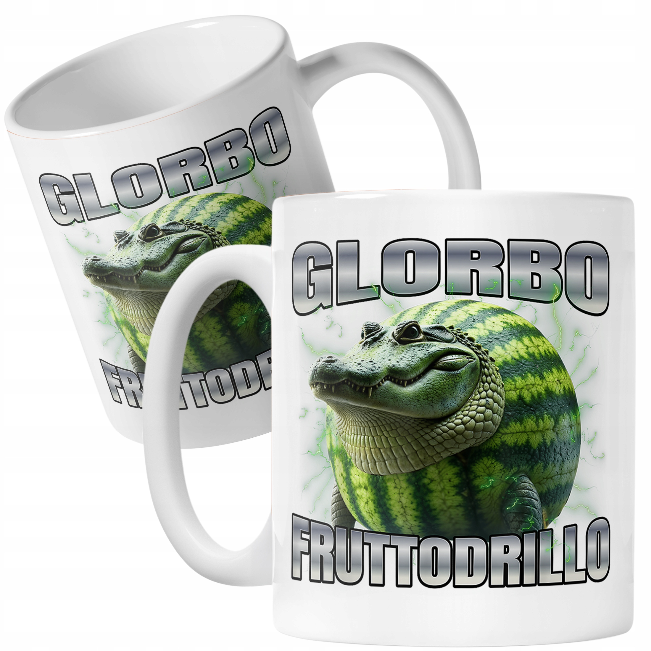 Kubek ceramiczny Glorbo Fruttodrillo viral tiktok brainrot