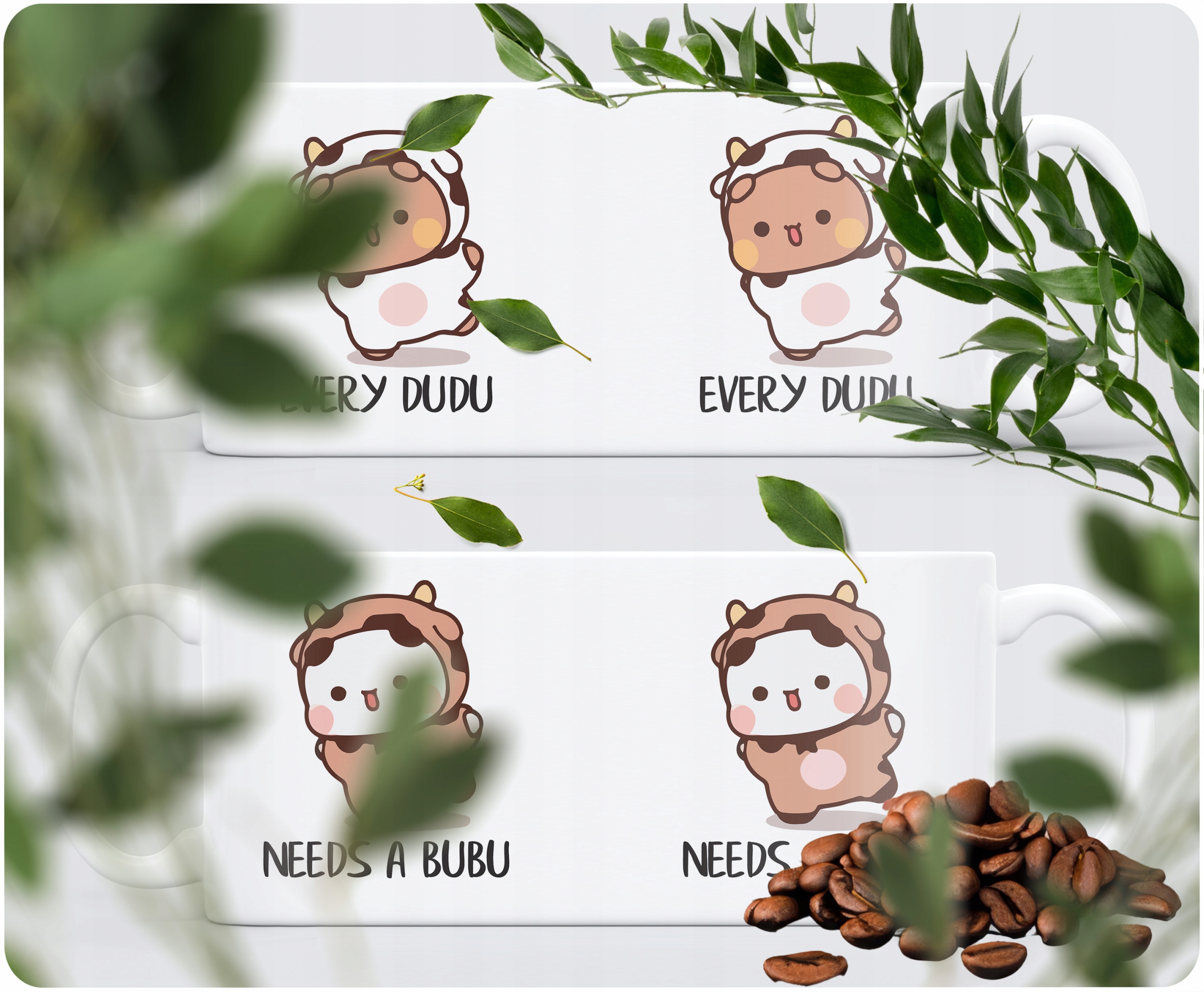 Zestaw kubków ceramicznych 330 ml Bubu i Dudu Dla Pary Prezent