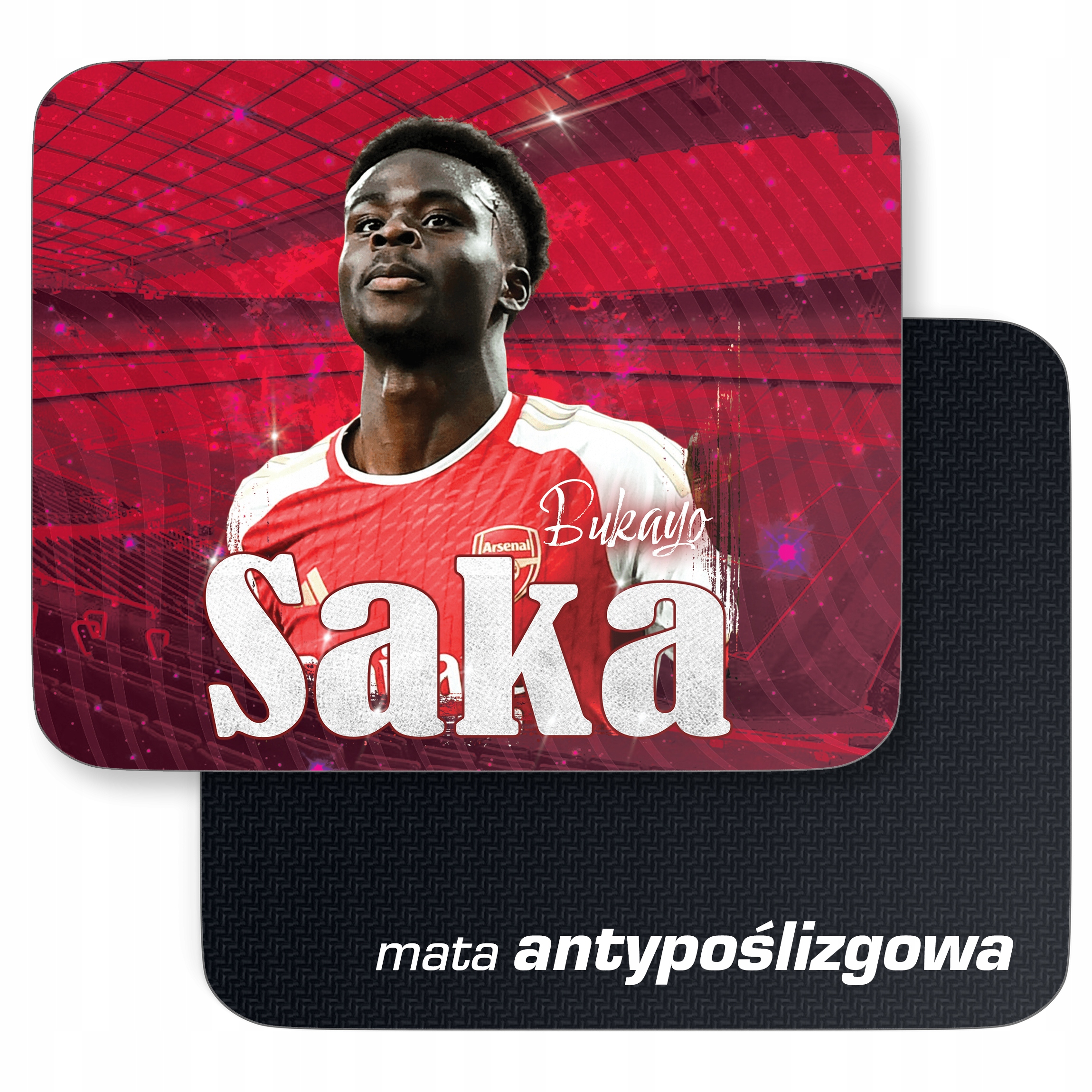 Zestaw Kubek Piłkarski + Podkładka pod mysz Bukayo Saka Arsenal