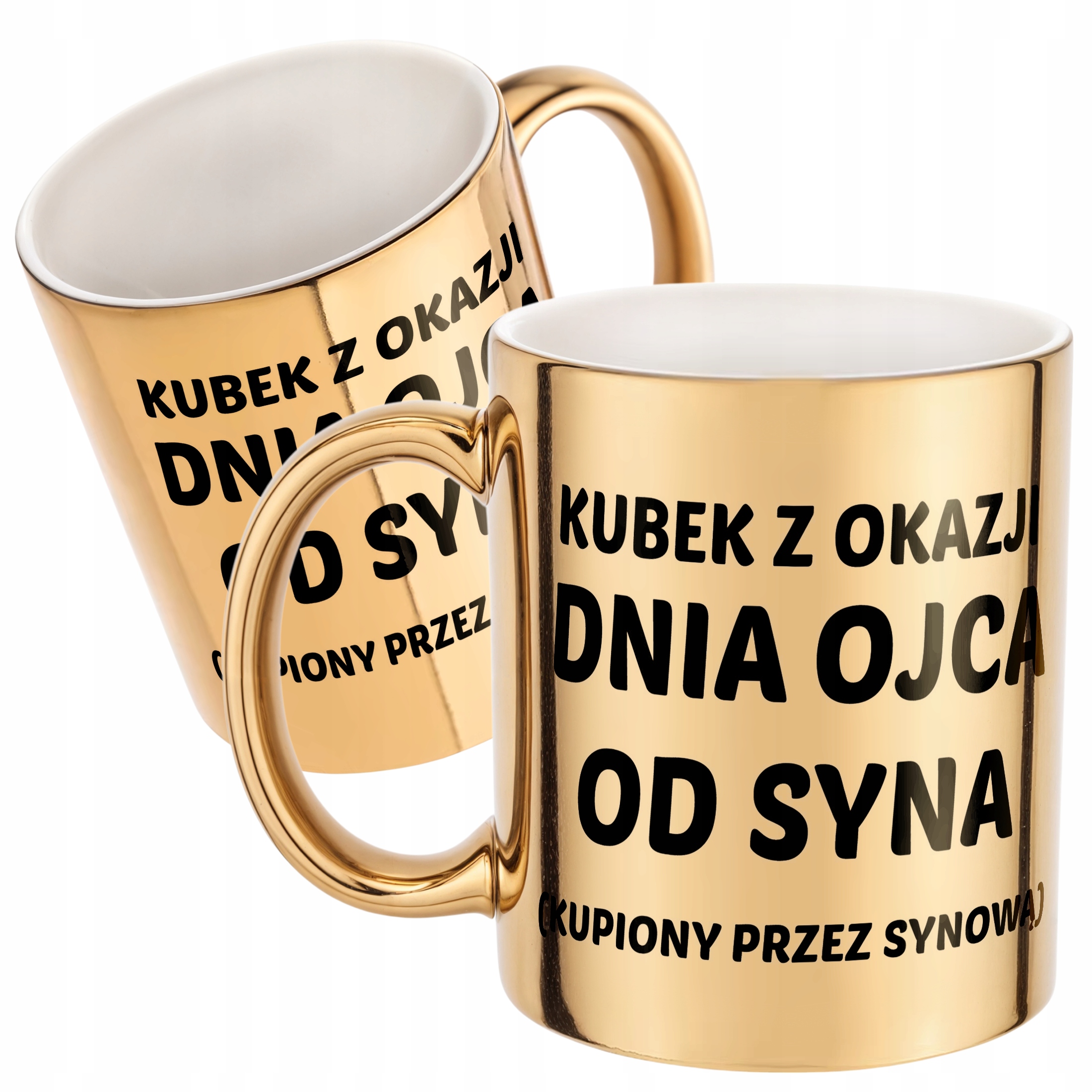 Złoty Kubek Dzień Ojca Dla Taty Od Syna Kupiony Przez Synową Prezent