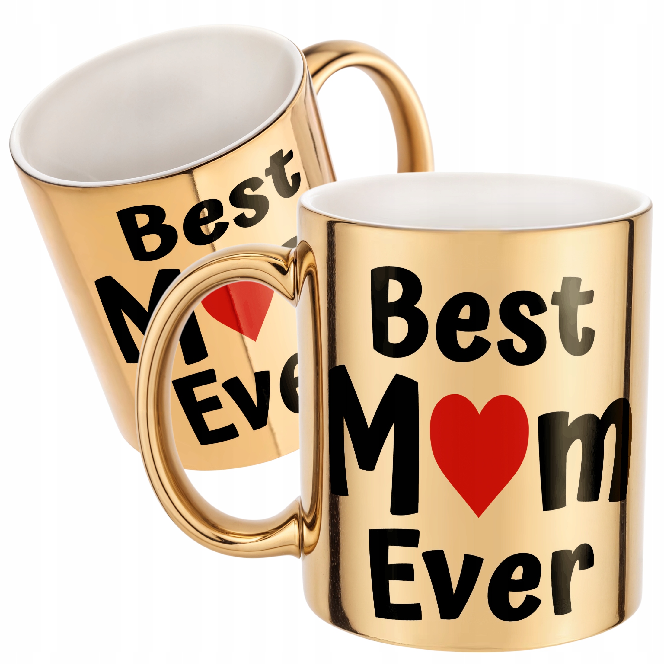 Złoty kubek Dzień Matki Best Mom Ever Prezent Dla Mamy