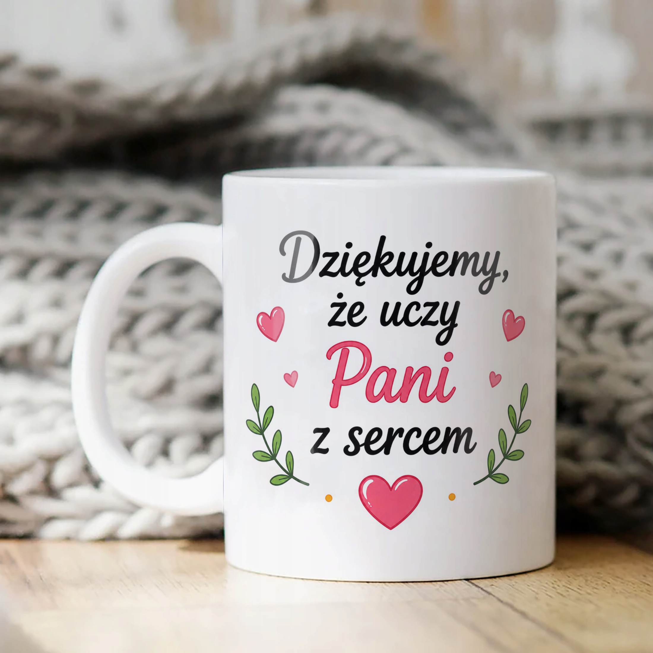 Kubek Dzień Nauczyciela Zakończenie Roku Dla Nauczycielki Prezent Upominek