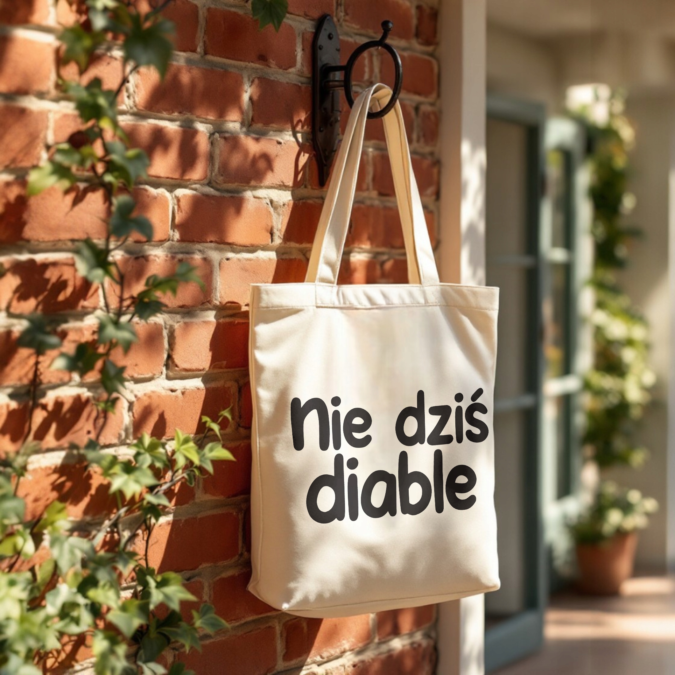 Torba bawełniana premium Nie Dziś Diable Zabawny Prezent