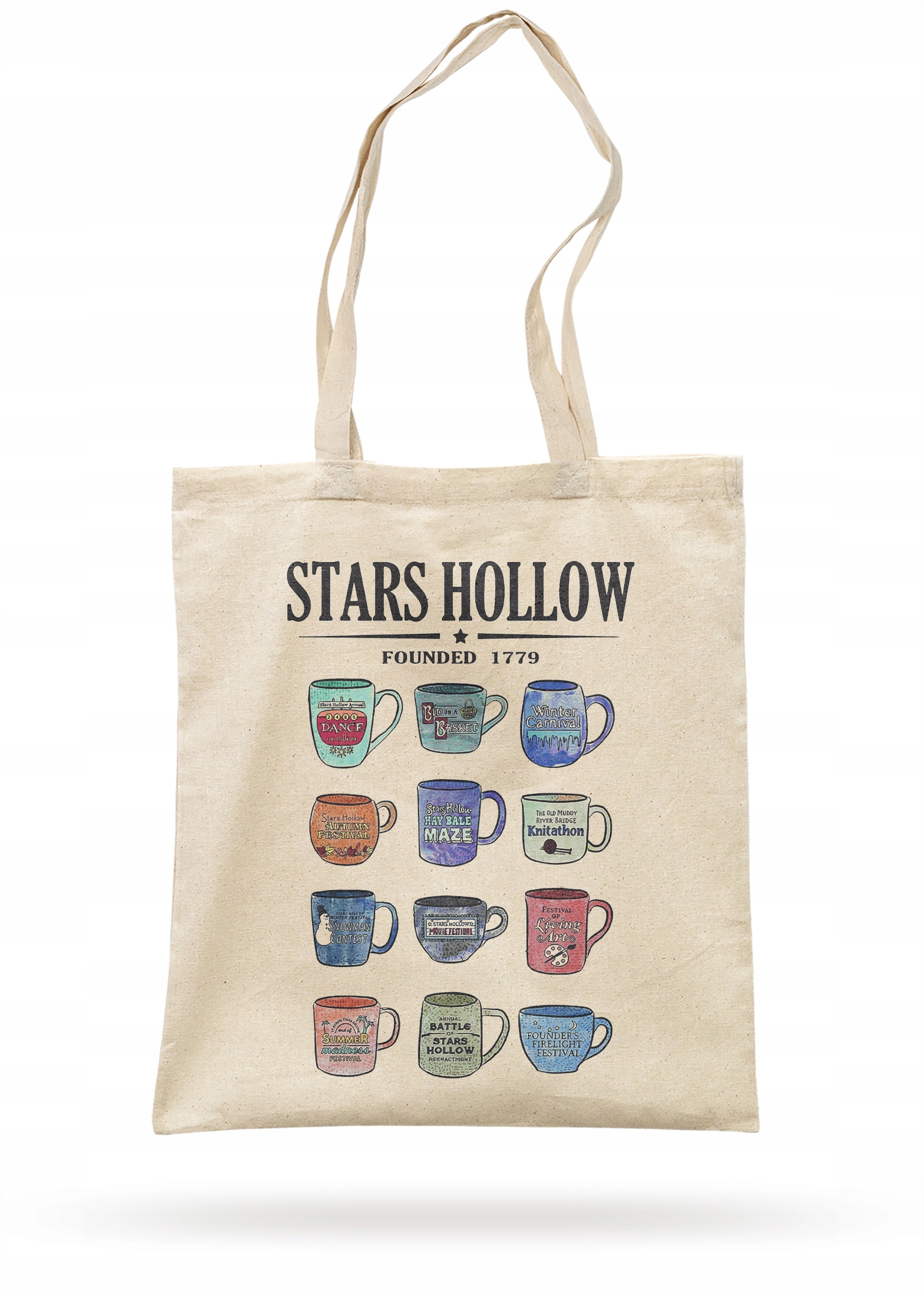 Torba bawełniana z dnem Gilmore Girls Stars Hollow Dla Fanów Serialu