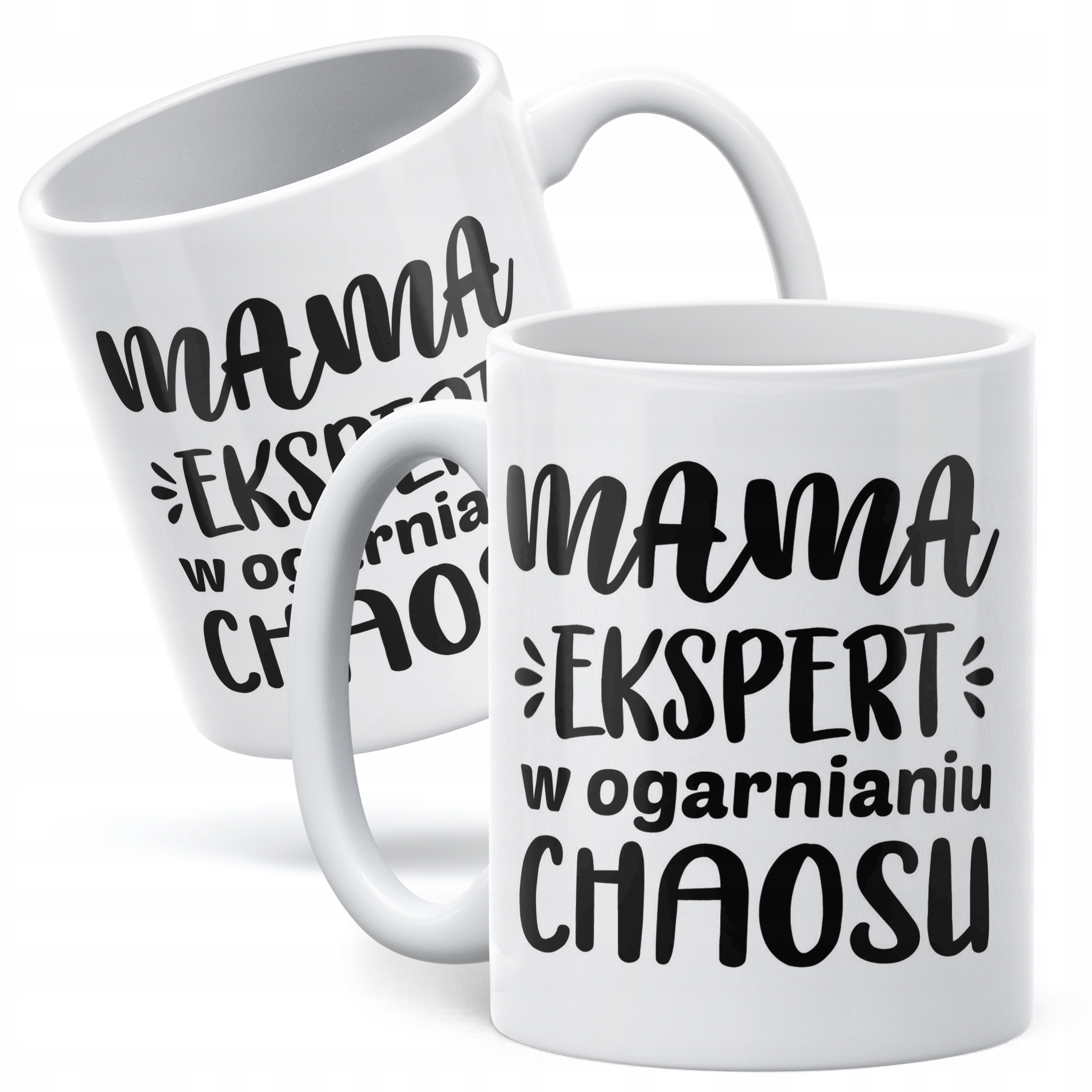Kubek ceramiczny Dzień Matki Dla Mamy Prezent Ekspert W Ogarnianiu Chaosu