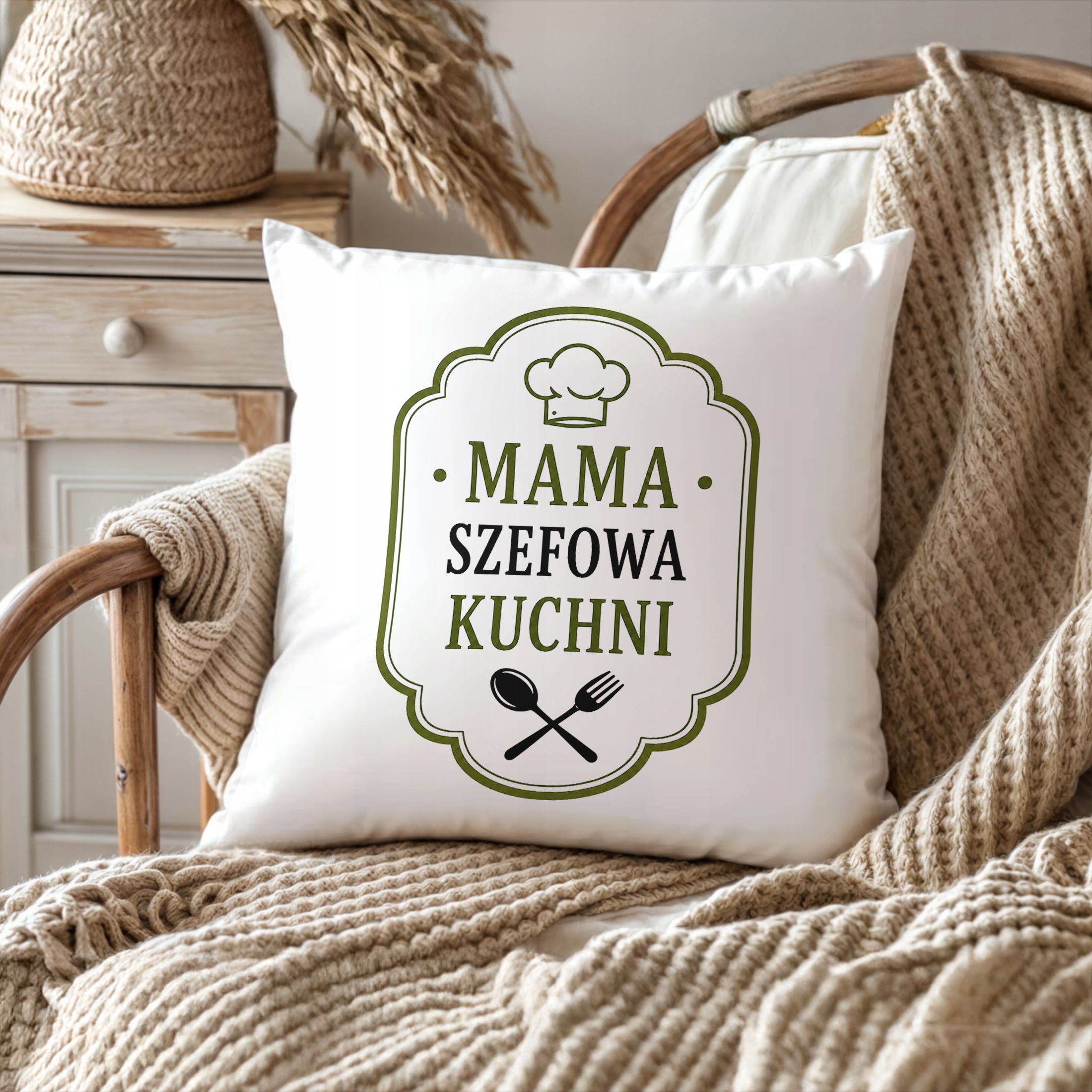 Poduszka 38x38cm prezent dla mamy na Dzień Matki piękny upominek dla mamy