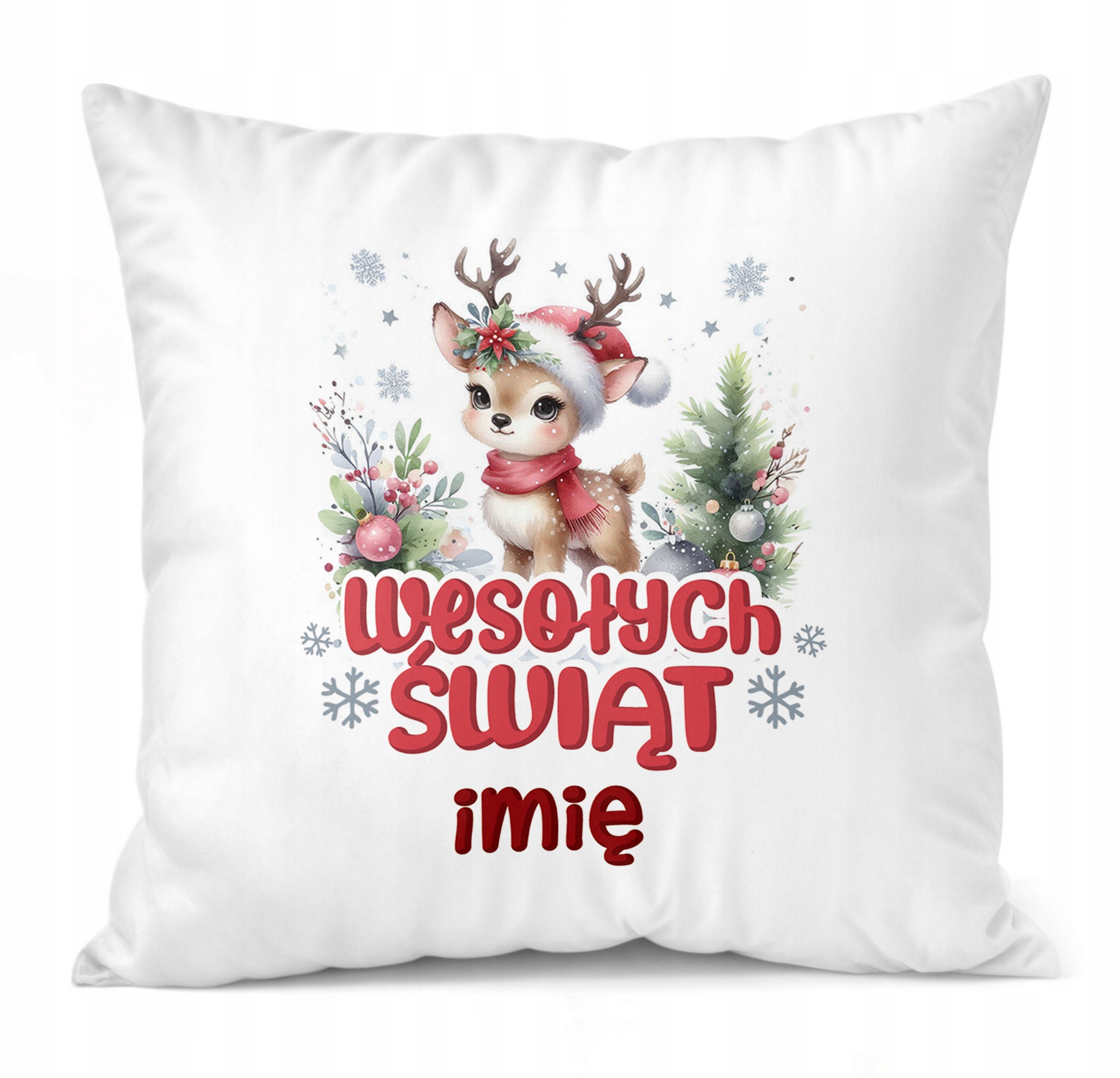 Zestaw Świąteczny Personalizowany Kubek + Poduszka Boże Narodzenie