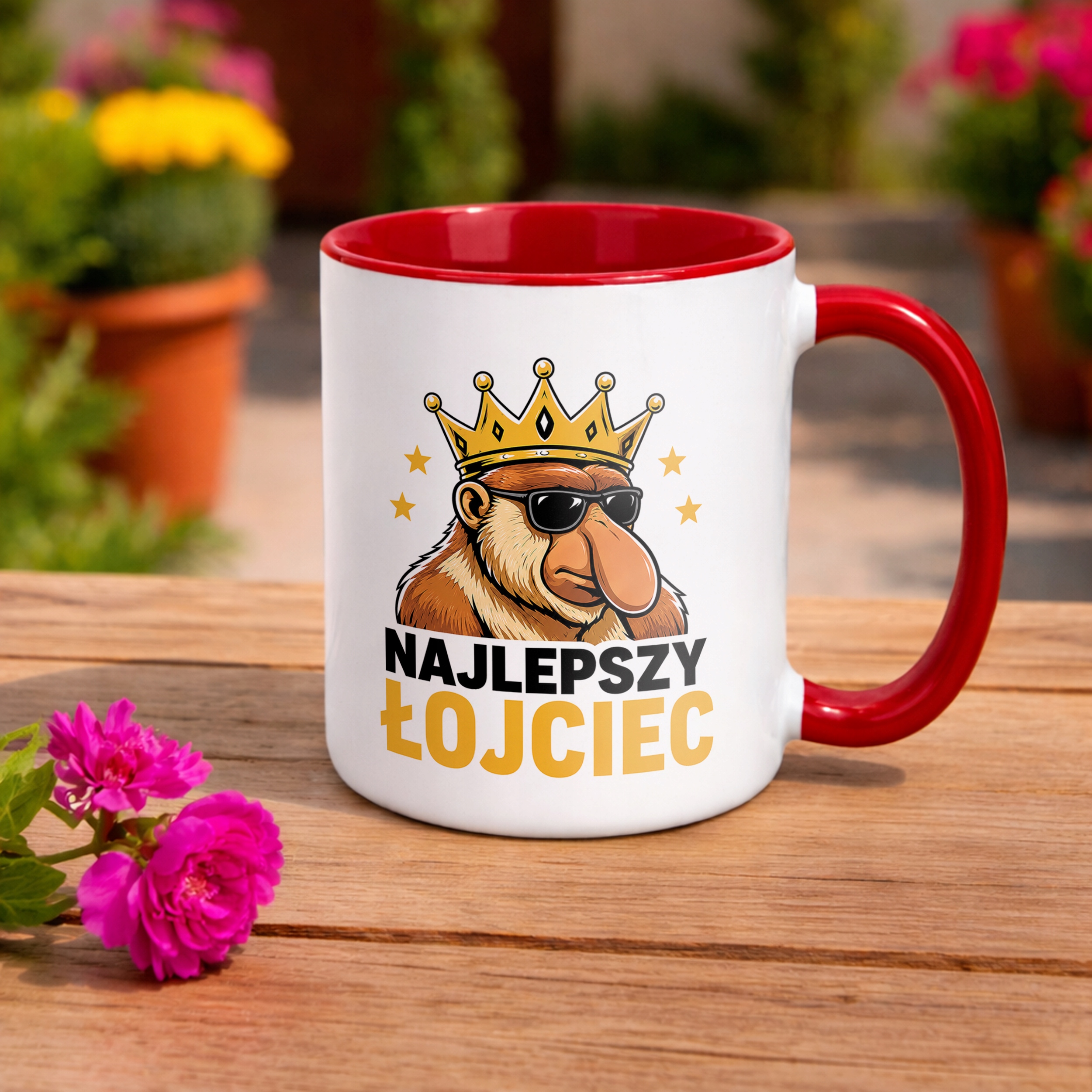Kubek Czerwony Dzień Ojca prezent dla taty miły upominek