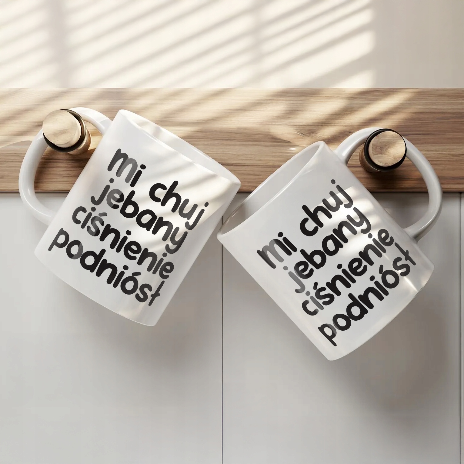 Kubek ceramiczny Mi Ch*j Jeb**y Ciśnienie Podniósł Zabawny Prezent