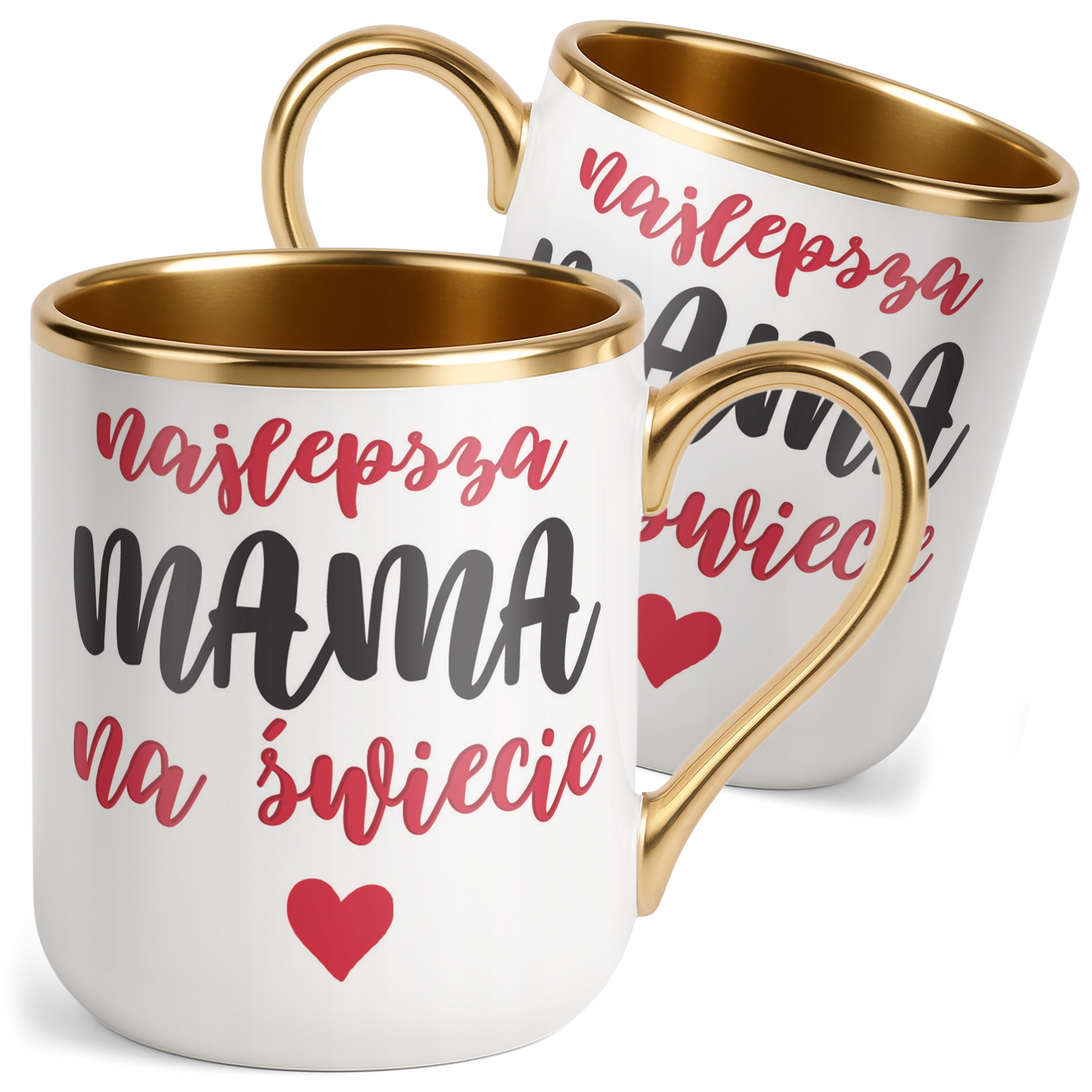 Kubek Premium Złoty Dzień Matki Dla Mamy Prezent Najlepsza Mama na Świecie