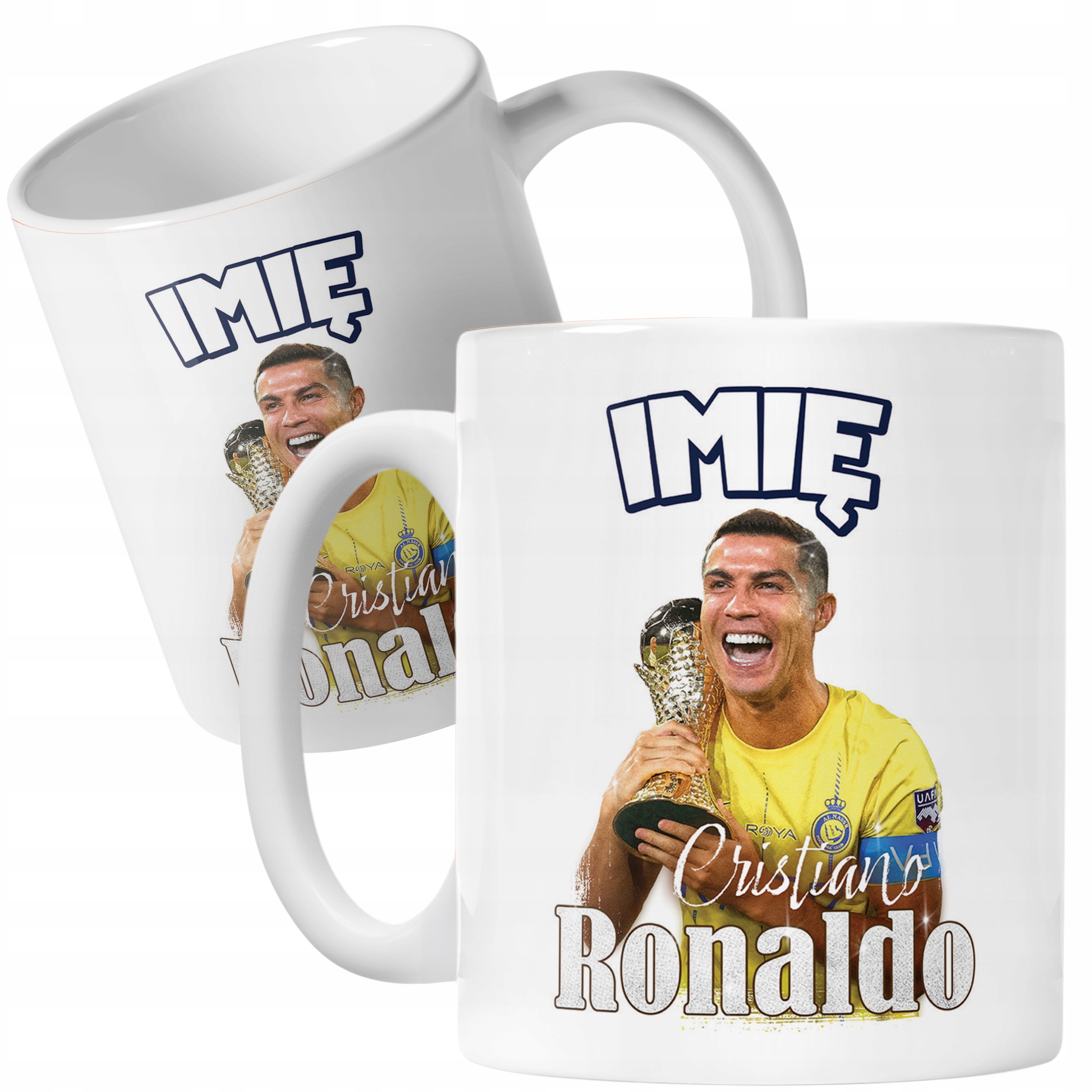 Zestaw personalizowany Kubek + Plecak Cristano Ronaldo Al-Nassr