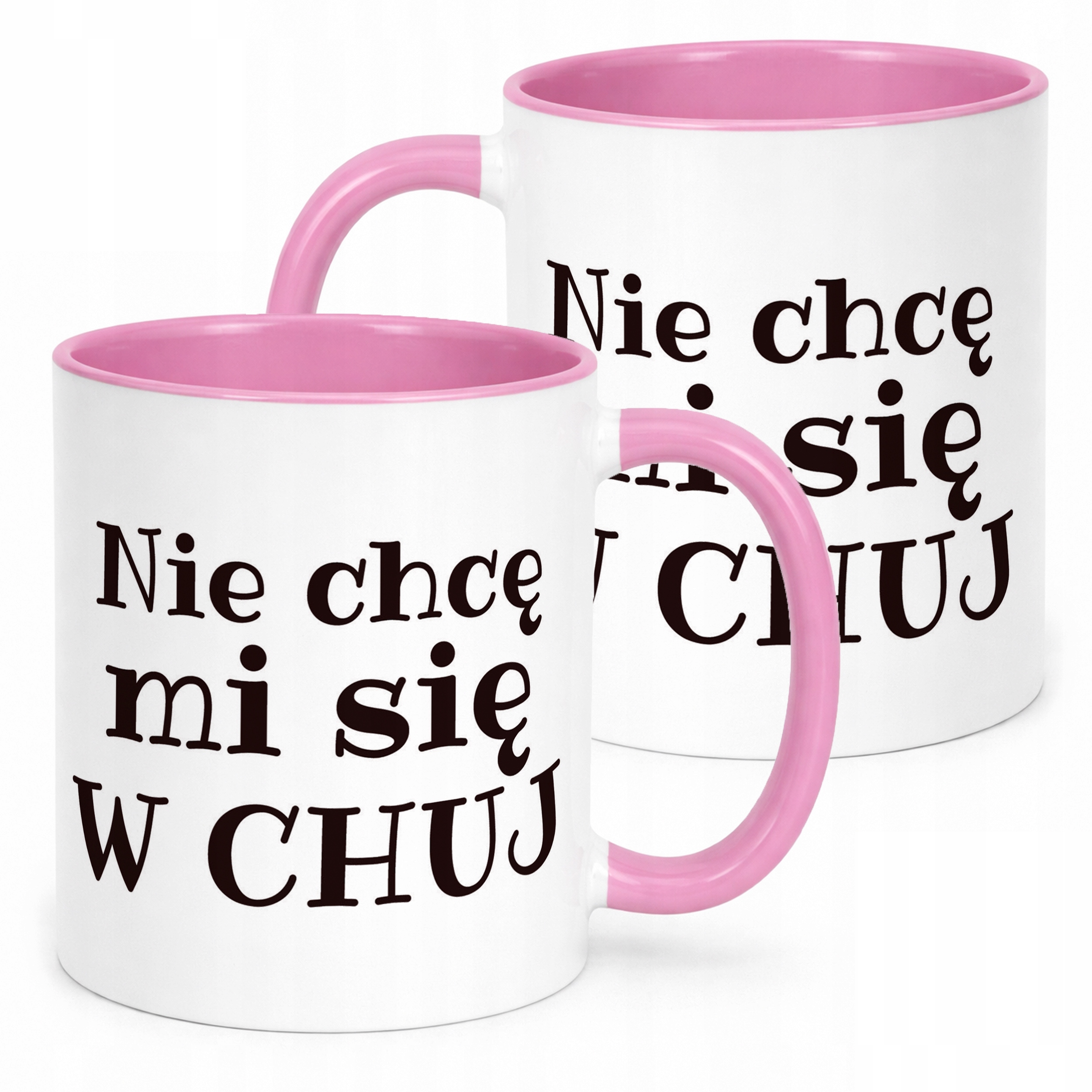 Kubek Różowy Nie Chcę Mi Się W Ch*j Śmieszny Zabawny Prezent