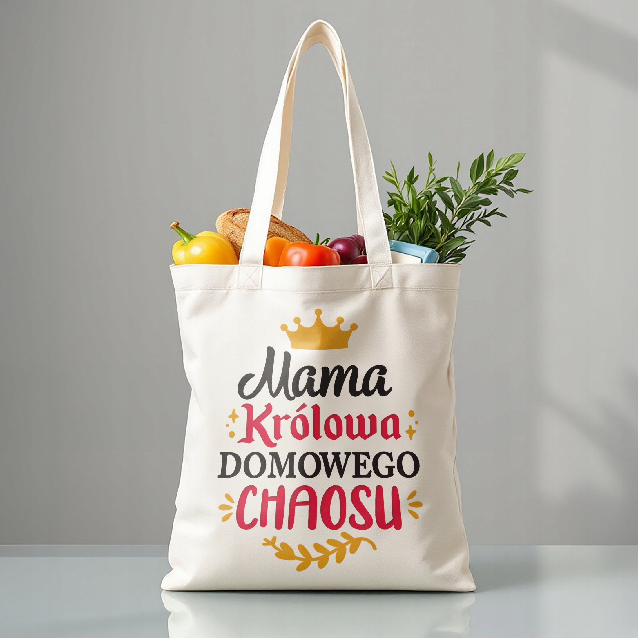 Torba bawełniana premium na zakupy Dzień Matki Prezent Królowa Chaosu