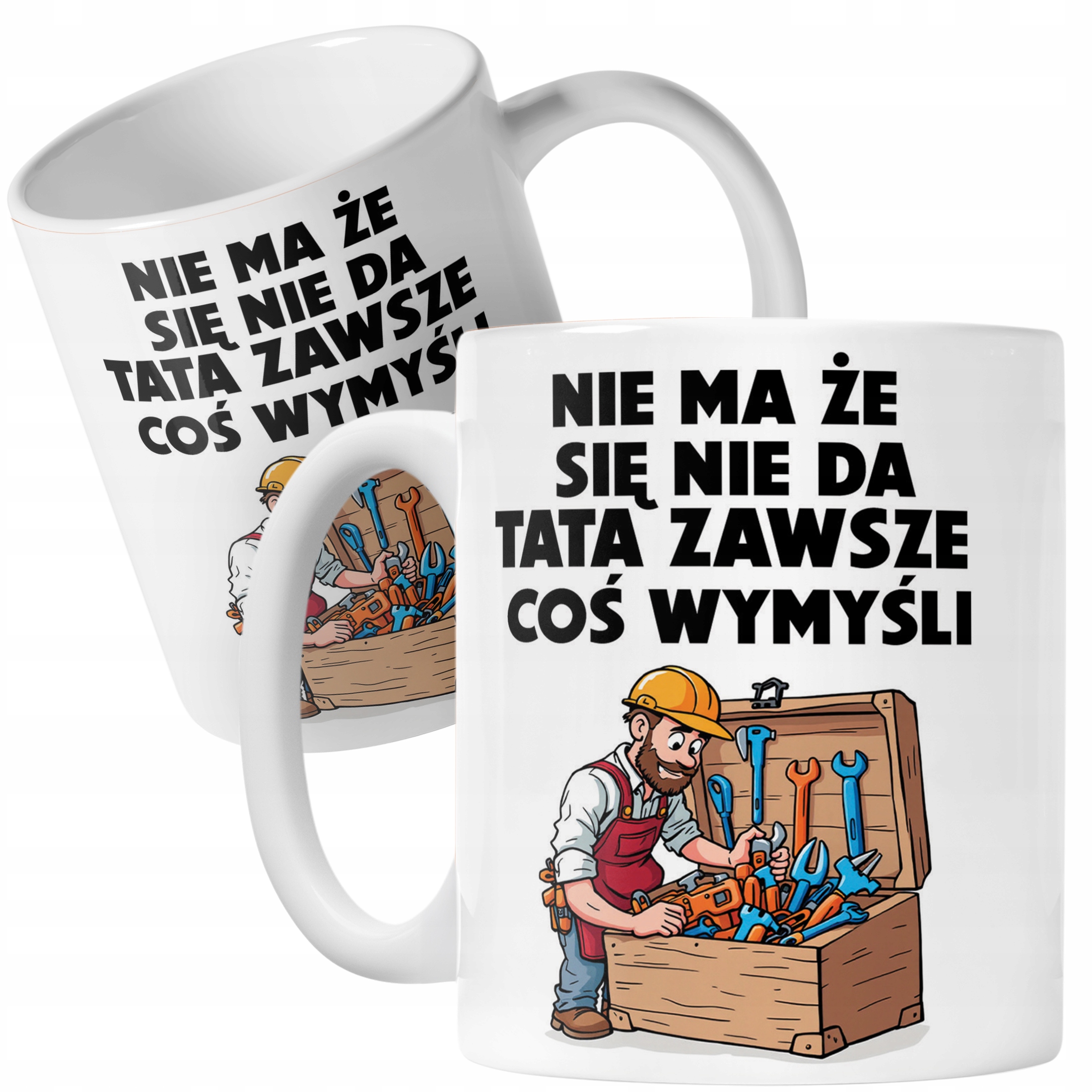 Kubek ceramiczny Dzień Ojca Dla Taty Tata Zawszem Coś Wymyśli Prezent