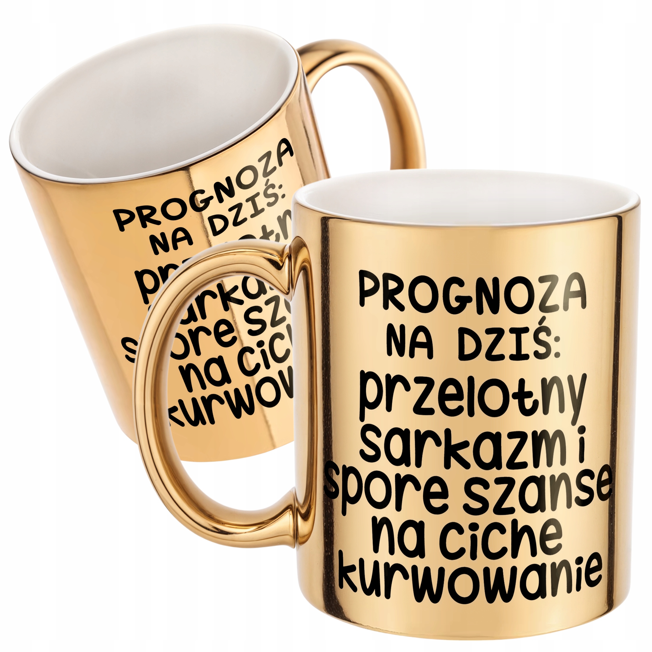 Złoty Kubek Progonoza Pogody Na Dziś Śmieszny Zabawny Prezent
