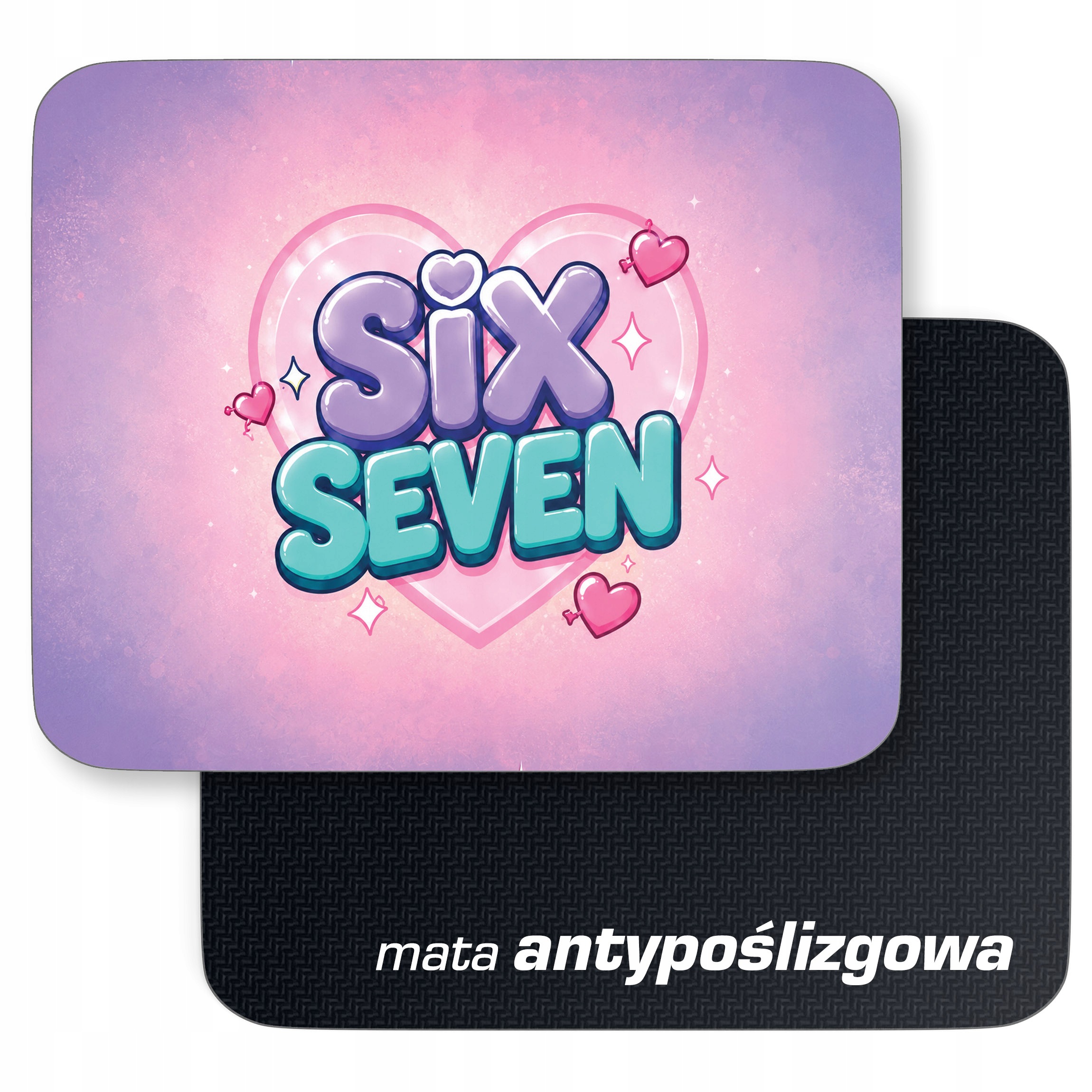 Podkładka pod mysz z nadrukiem 67 Six Seven dla graczy