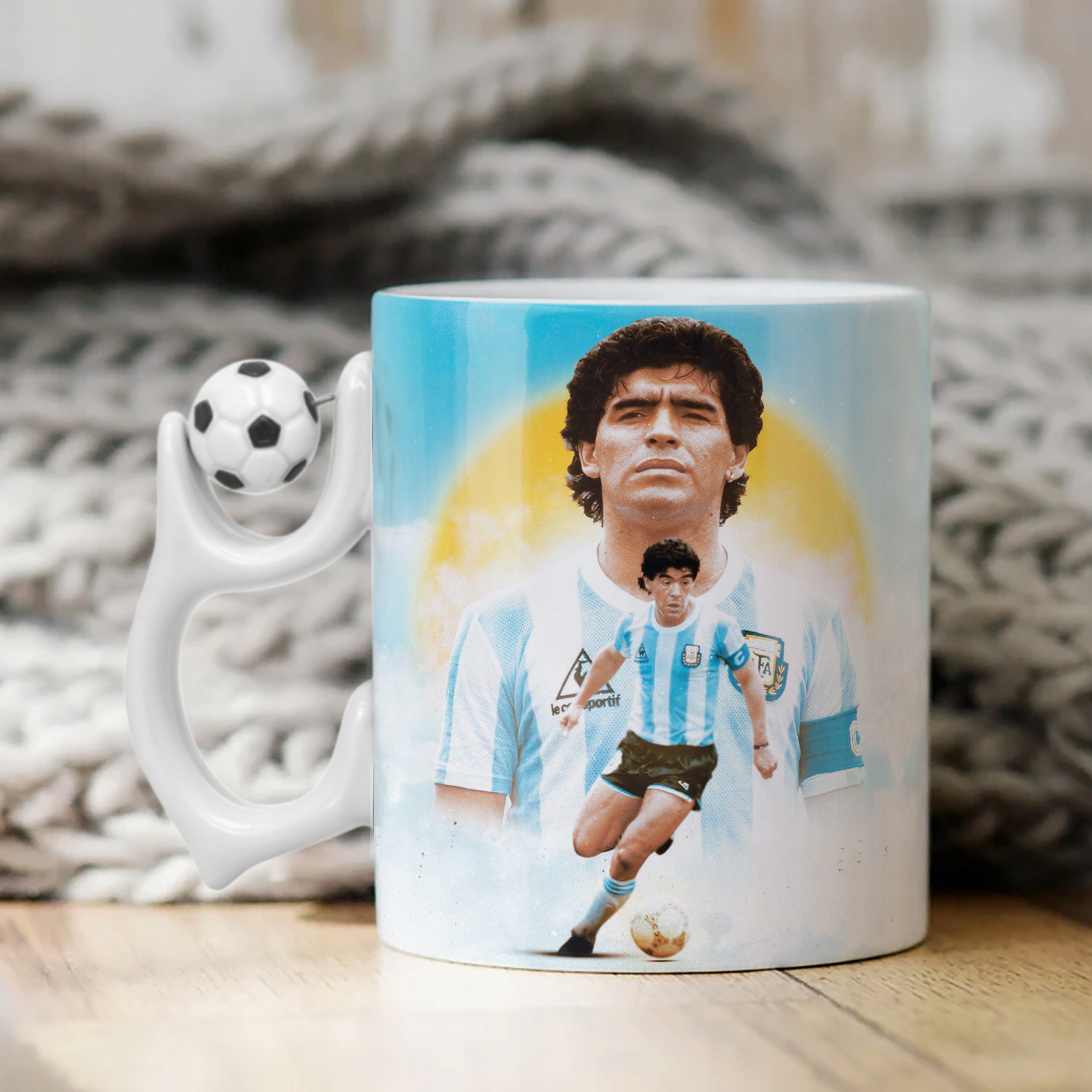 Kubek piłkarski Diego Armando Maradona dla kibiców Argenryna retro