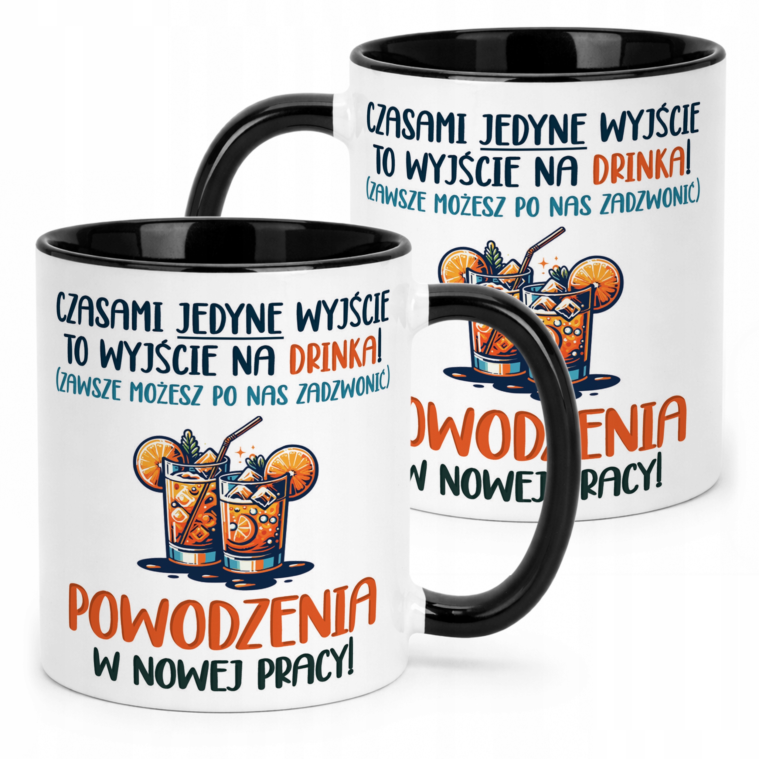 Kubek Czarny Pożeganie Odejście z Pracy Dla Kolegi Koleżanki Prezent