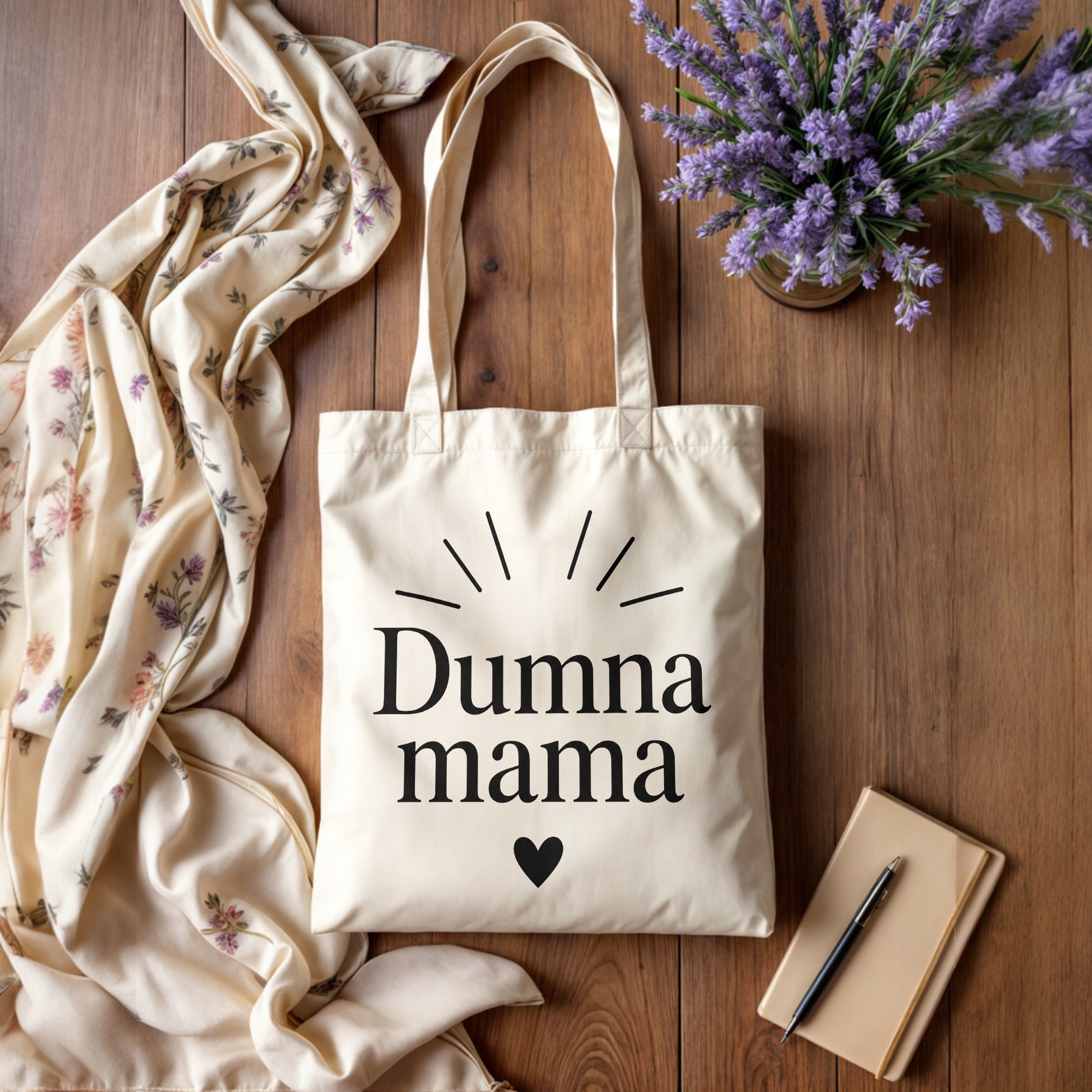 Prezent na Dzień Matki torba bawełniana dla mamy miły upominek dla mamy