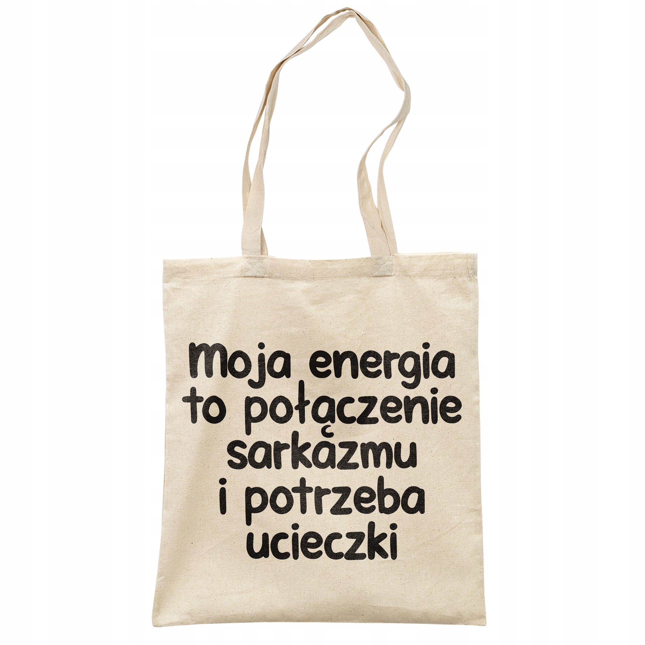 Torba bawełniana na zakupy Moja Energia To Połączenie Zabawny Prezent
