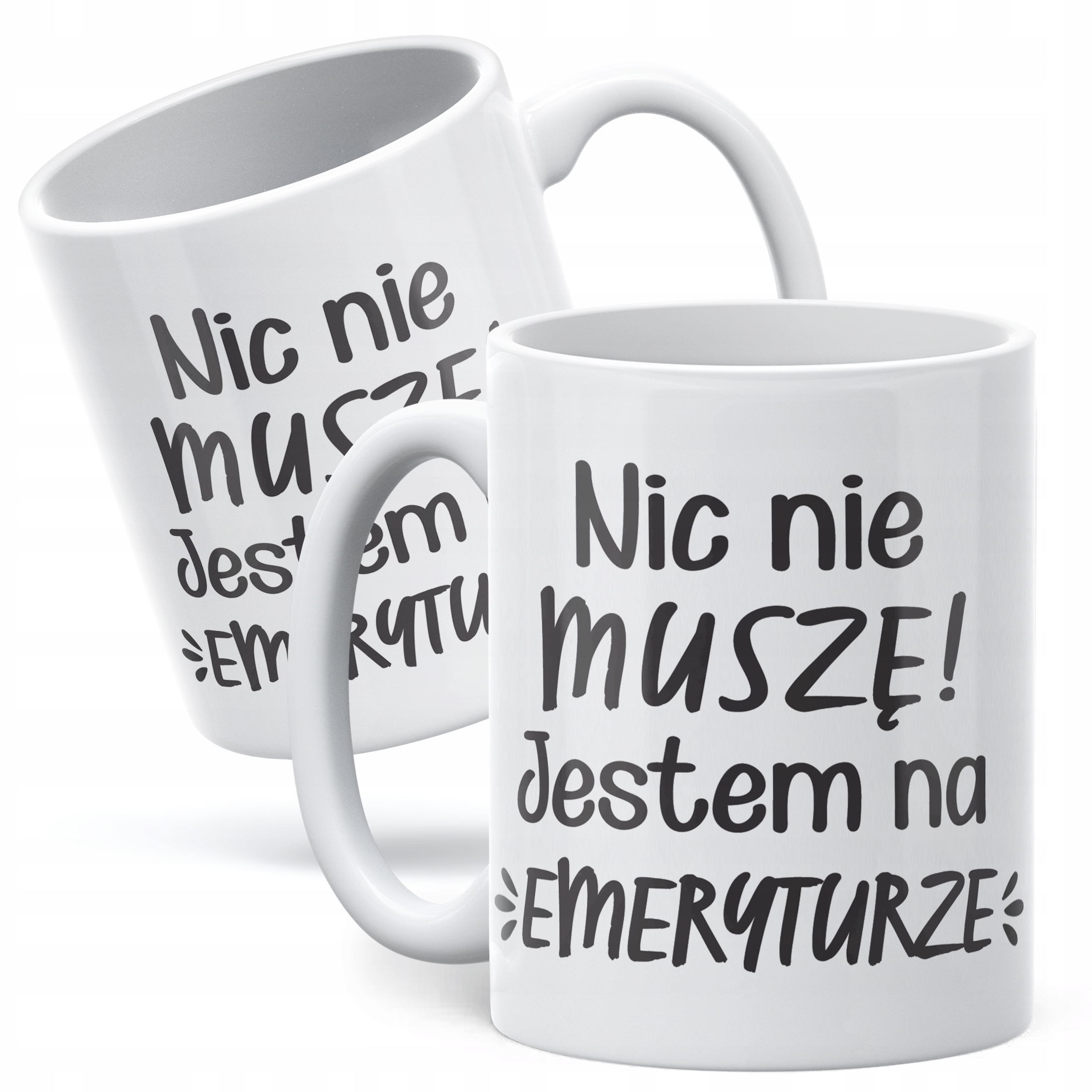 Kubek ceramiczny z okazji Emerytury Dla Emeryta Emerytki Prezent Upominek
