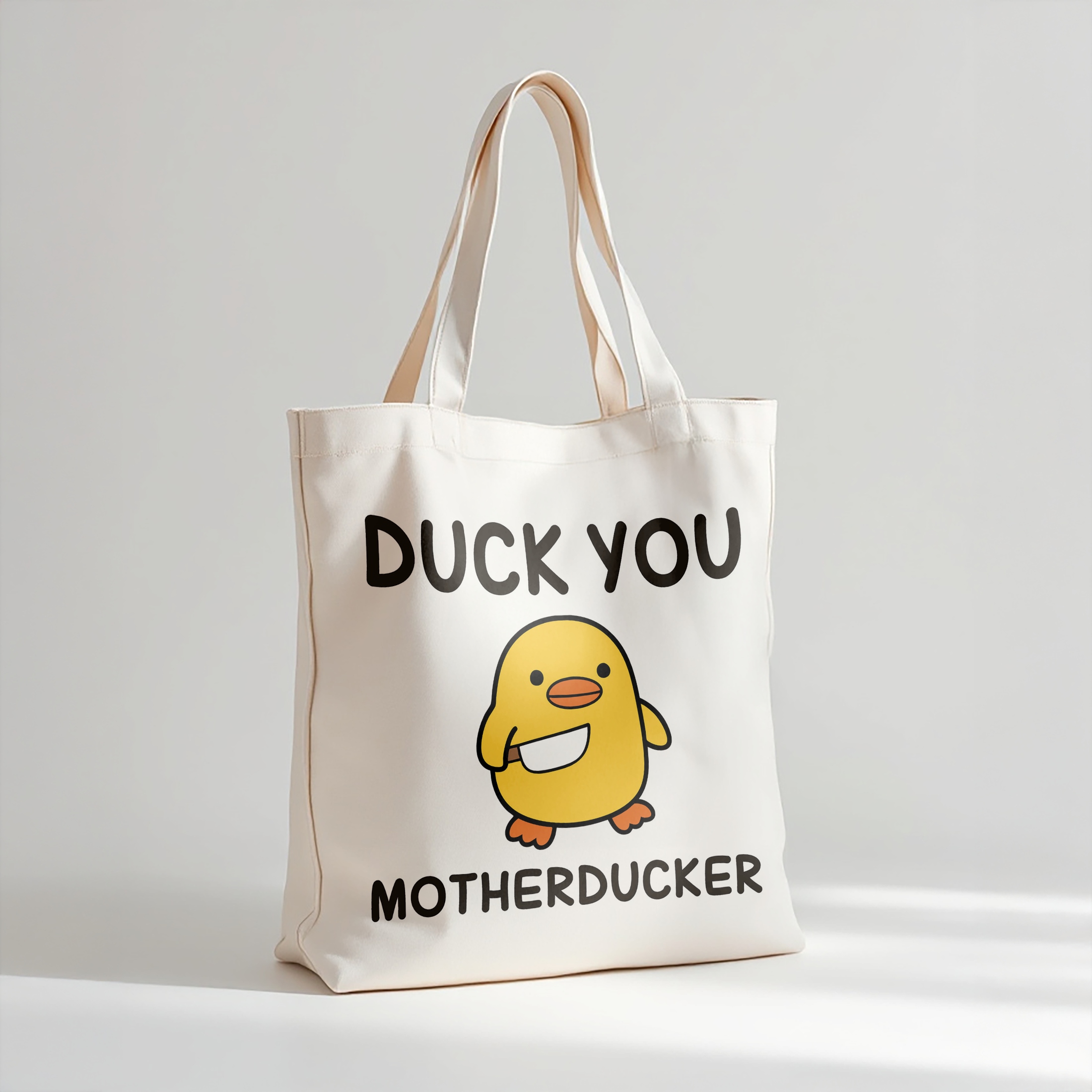 Torba bawełniana premium Duck You Zabawny Prezent