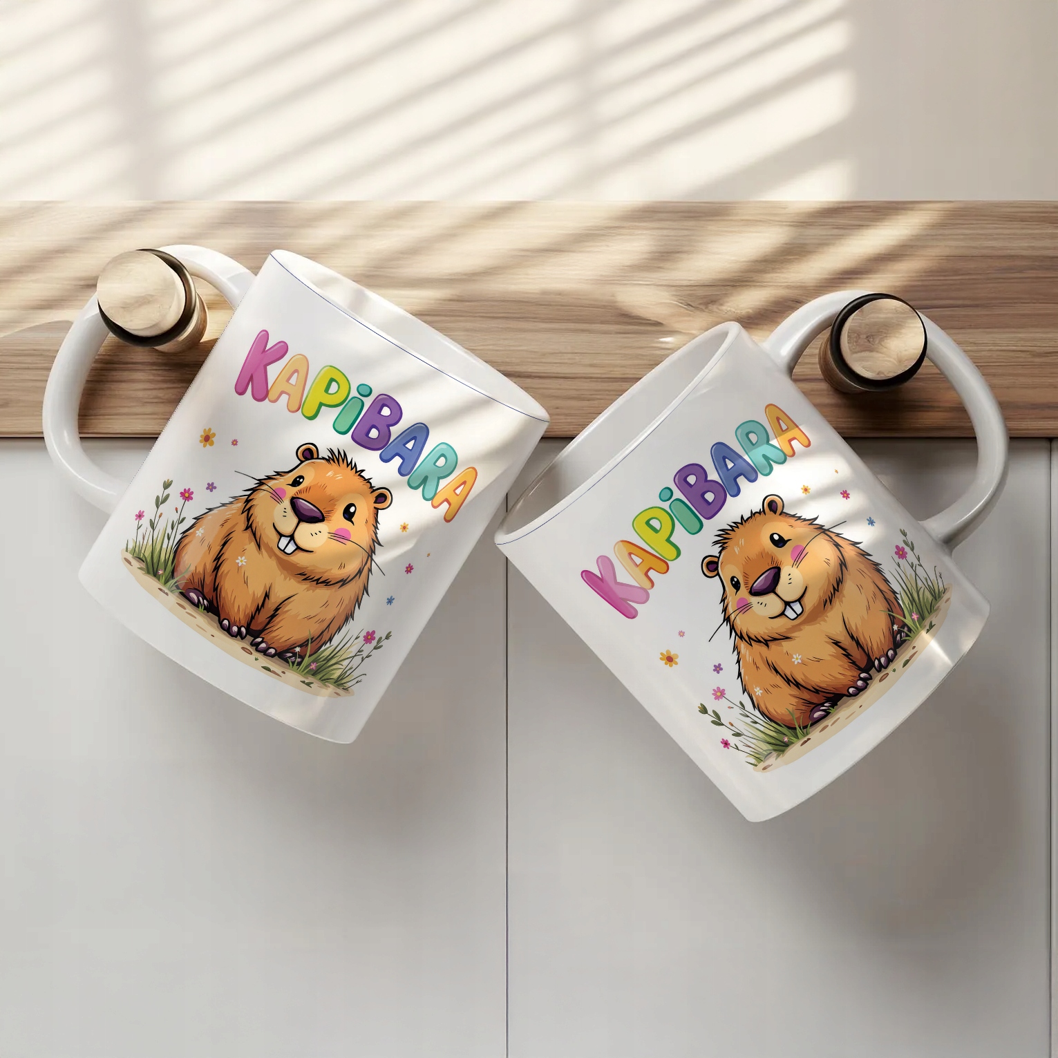 Kubek ceramiczny Kapibara Capybara Zwierzak Słodki Dla Dzieci Prezent