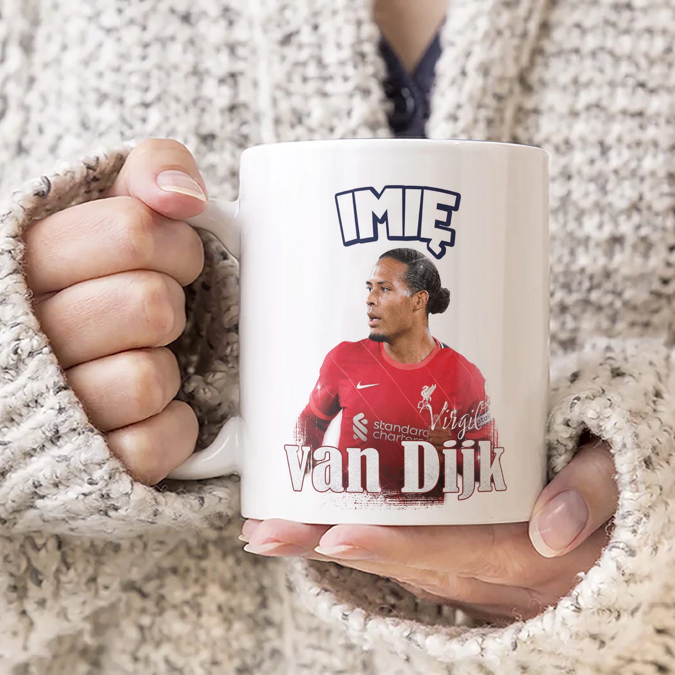 Kubek personalizowany Virgil van Dijk dla kibiców Liverpool Prezent