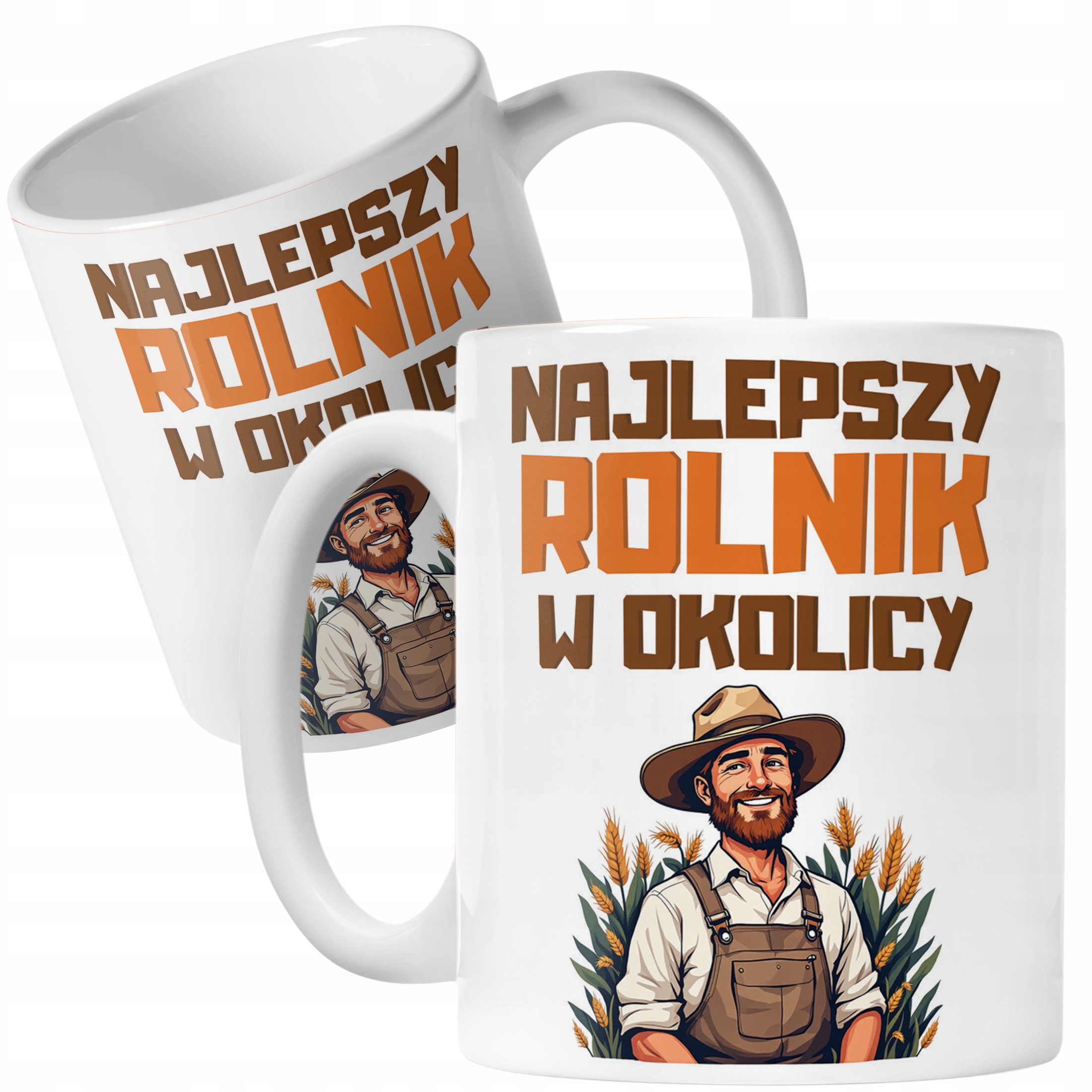 Kubek ceramiczny Rolnik Dla Rolnika Traktor Zabawny Prezent Upominek