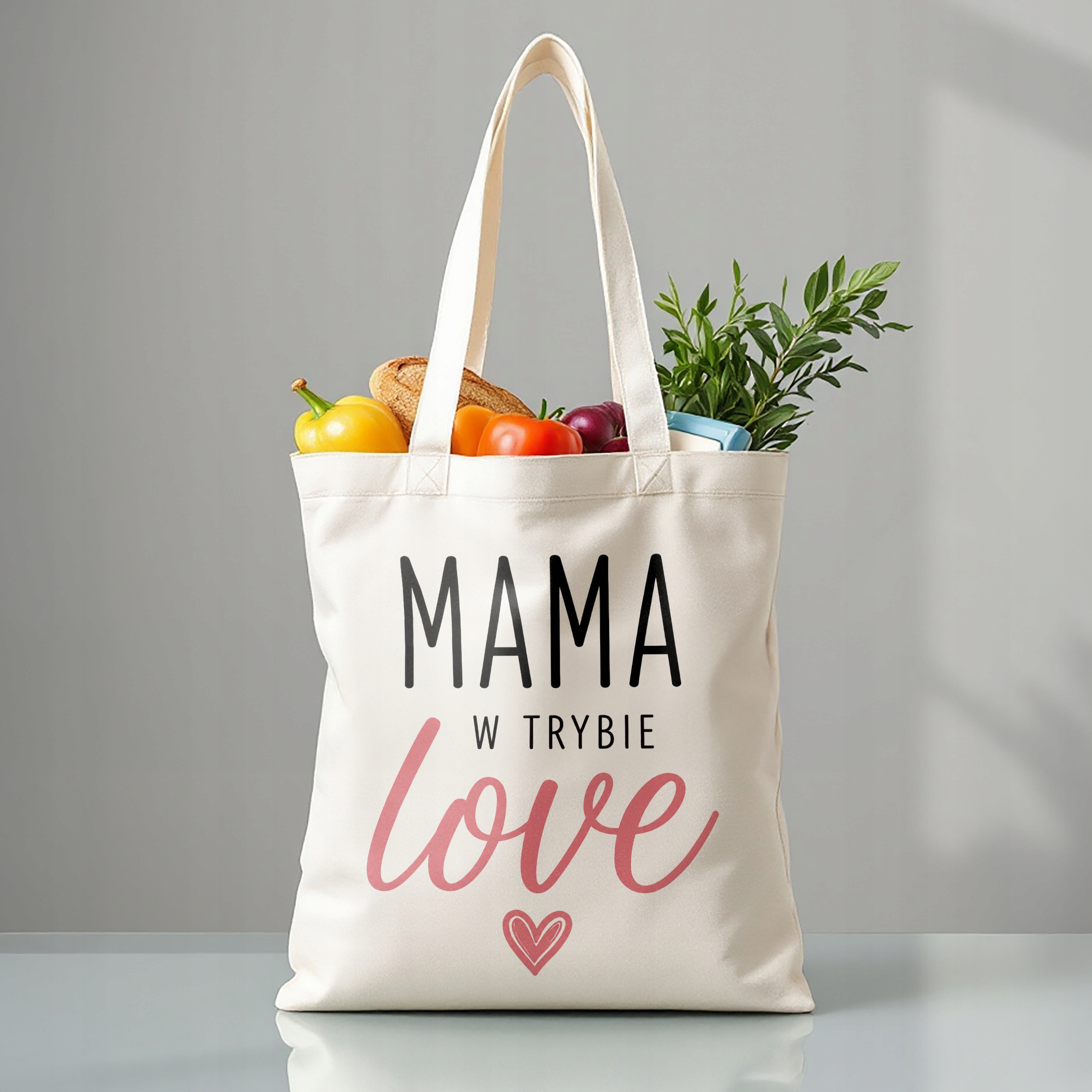 Torba bawełniana premium dla mamy prezent na Dzień Matki piękny upominek