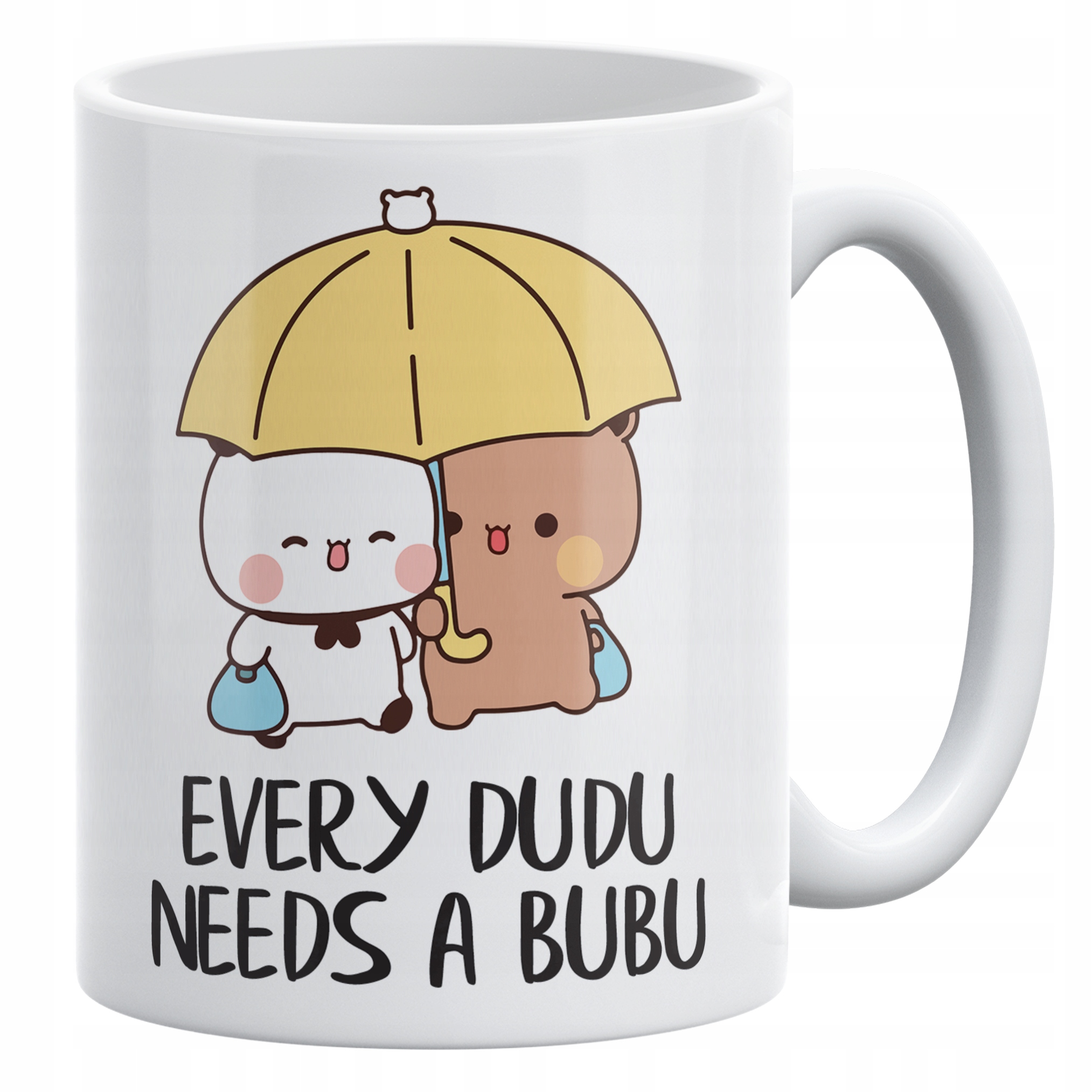 Zestaw Kubek + Poduszka 38×38 cm Walentynki Bubu i Dudu Dla Pary Prezent