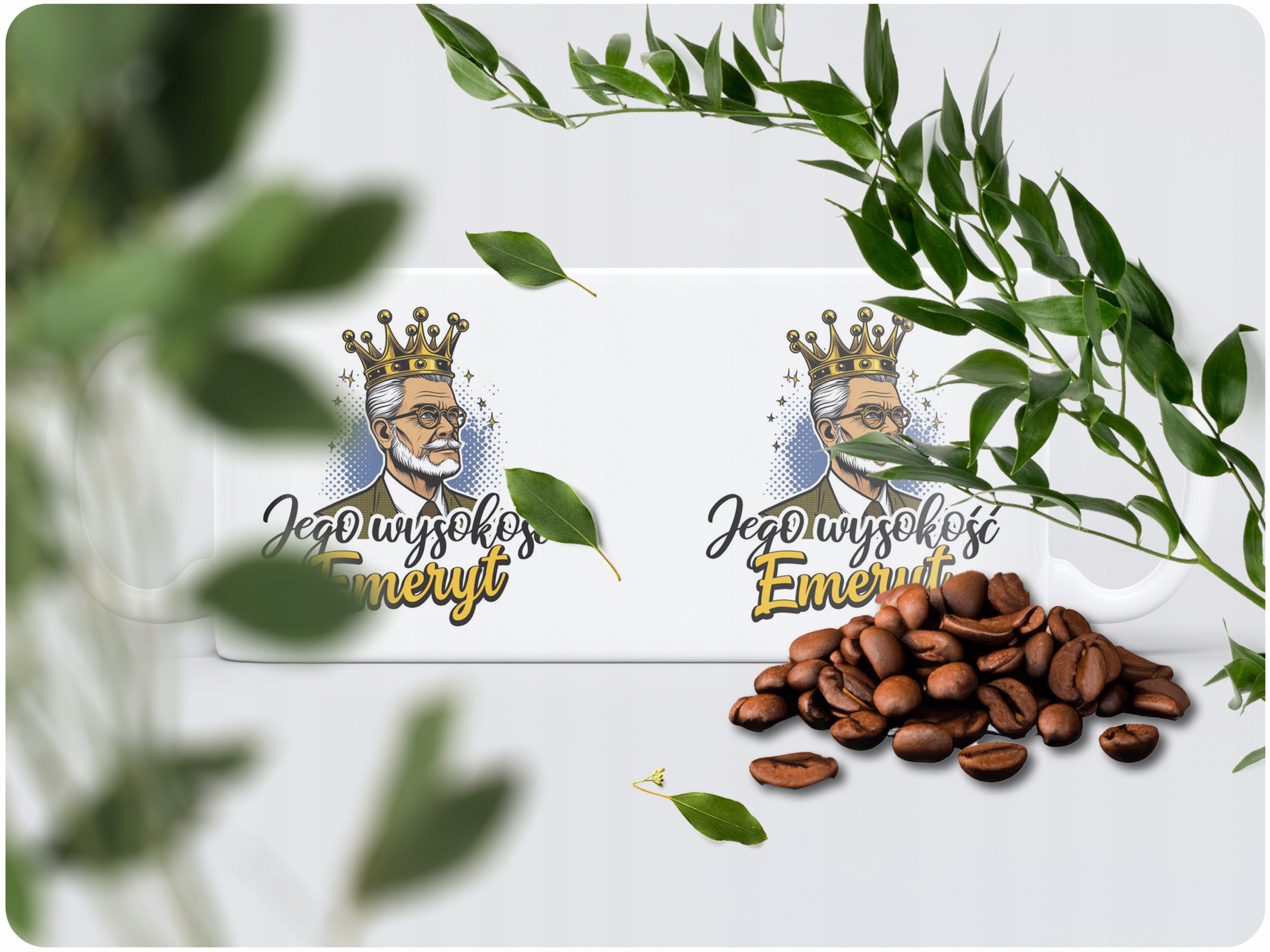 Kubek ceramiczny 330 ml Dla Emeryta Z Okazji Emerytury Prezent Zabawny