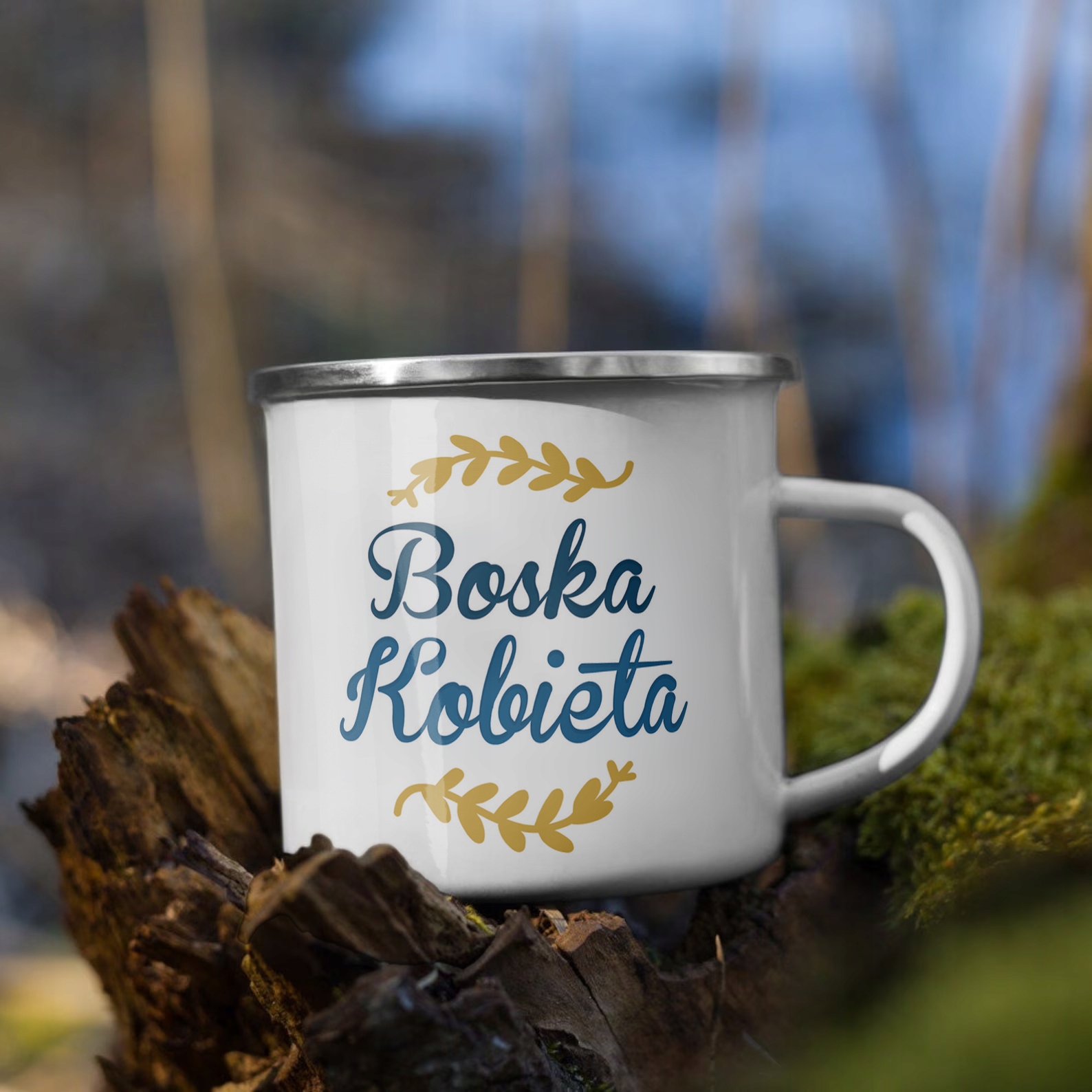 Emaliowany Kubek Garnuszek Dzień Kobiet Dla Kobiety Prezent Upominek