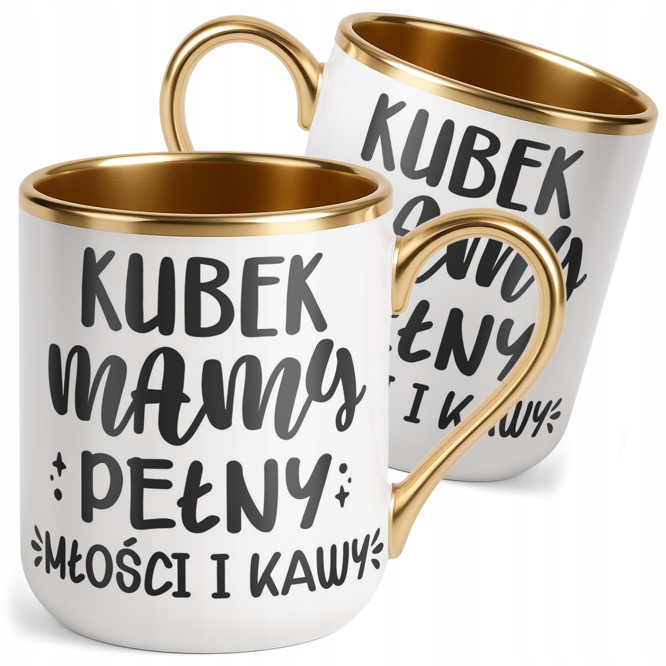Kubek Premium Złoty Dzień Matki Dla Mamy Prezent Kubek Pełny