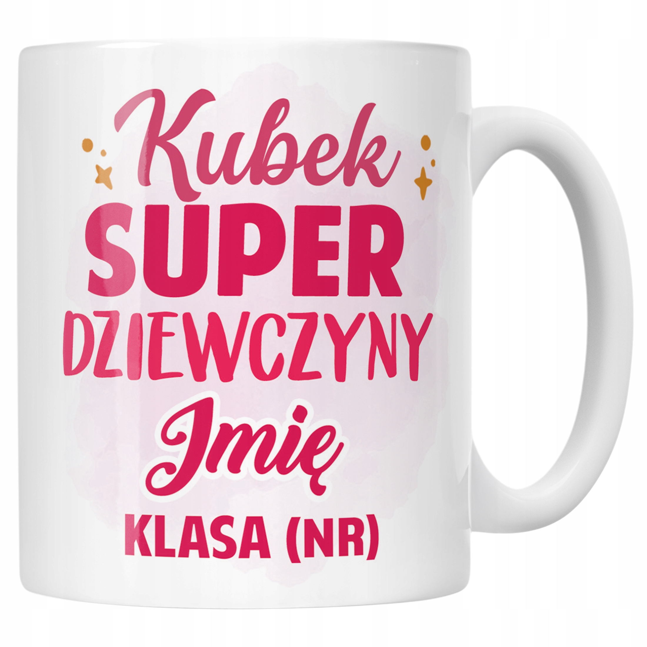 Kubek Ceramiczny Z Imieniem Klasa Dzień Kobiet Dla Dziewczynki Prezent