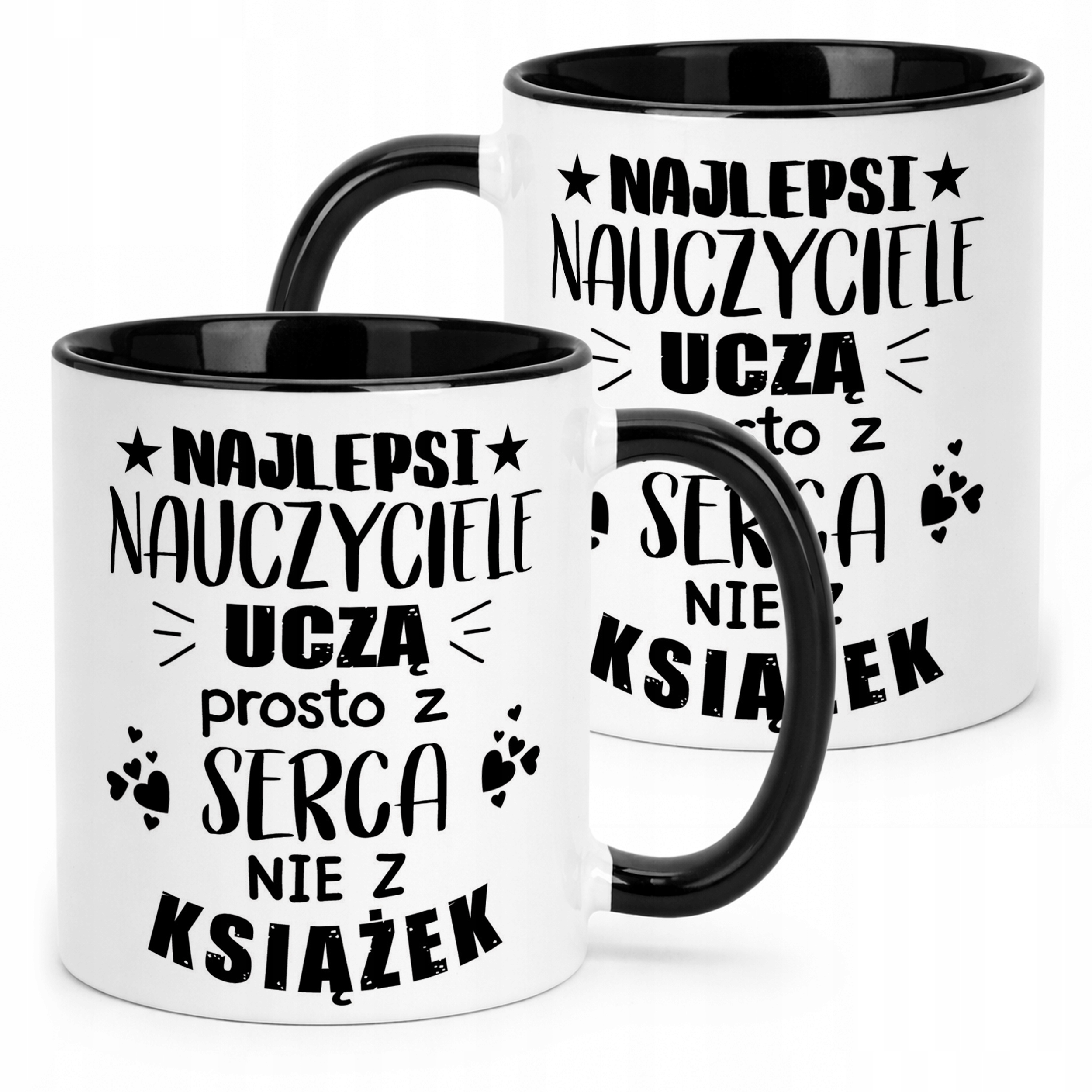 Kubek Czarny Dla Nauczyciela Nauczycielki Dzień Nauczyciela Prezent