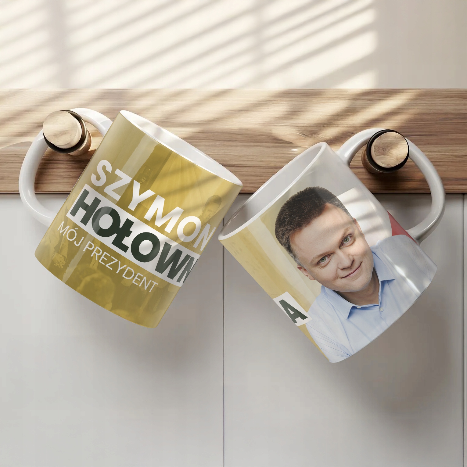 Kubek ceramiczny Szymon Hołownia Mój Prezydent #Hołownia2025 Polska 2050