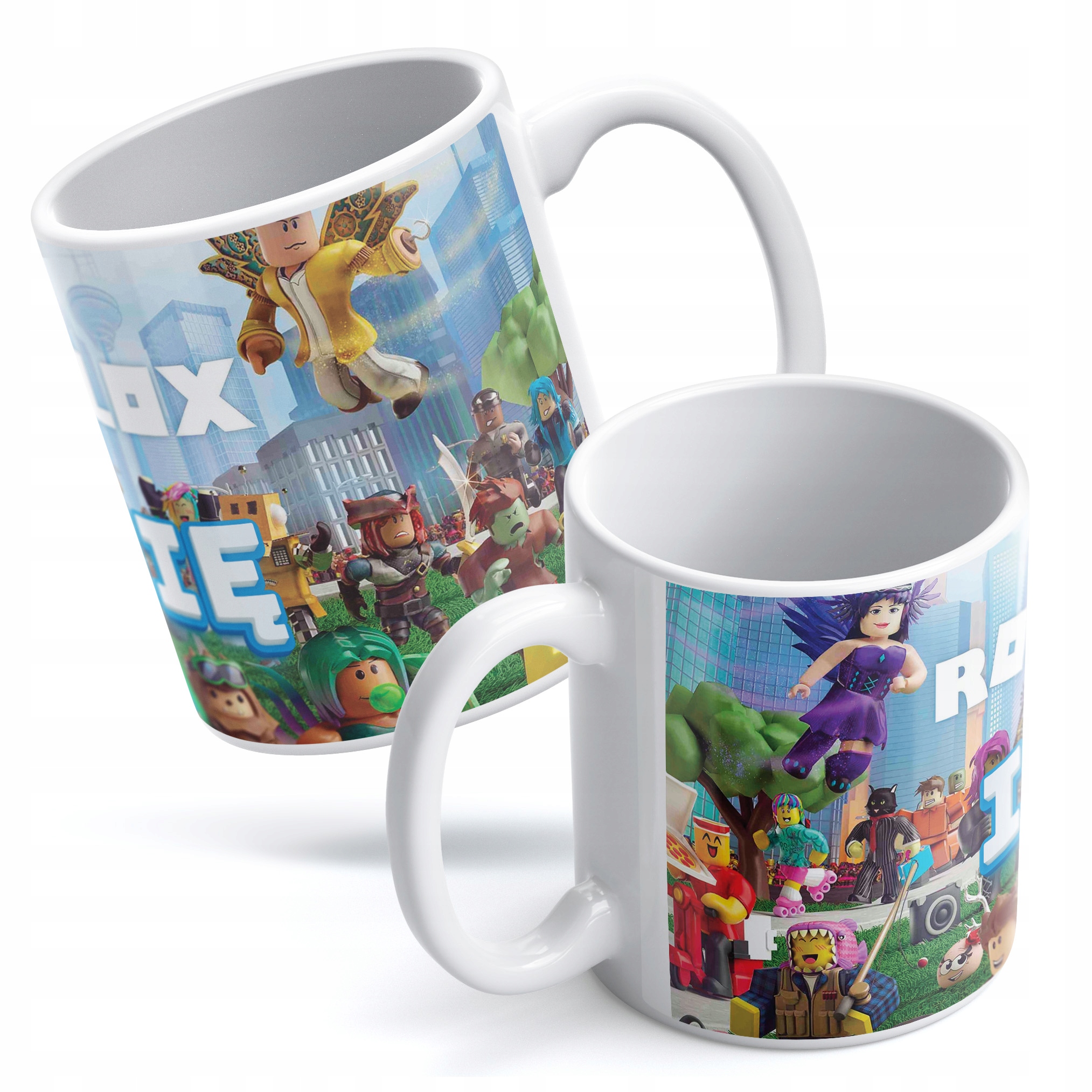 Zestaw Z Imieniem kubek + podkładka pod mysz 22×18 cm ROBLOX Dla Gracza
