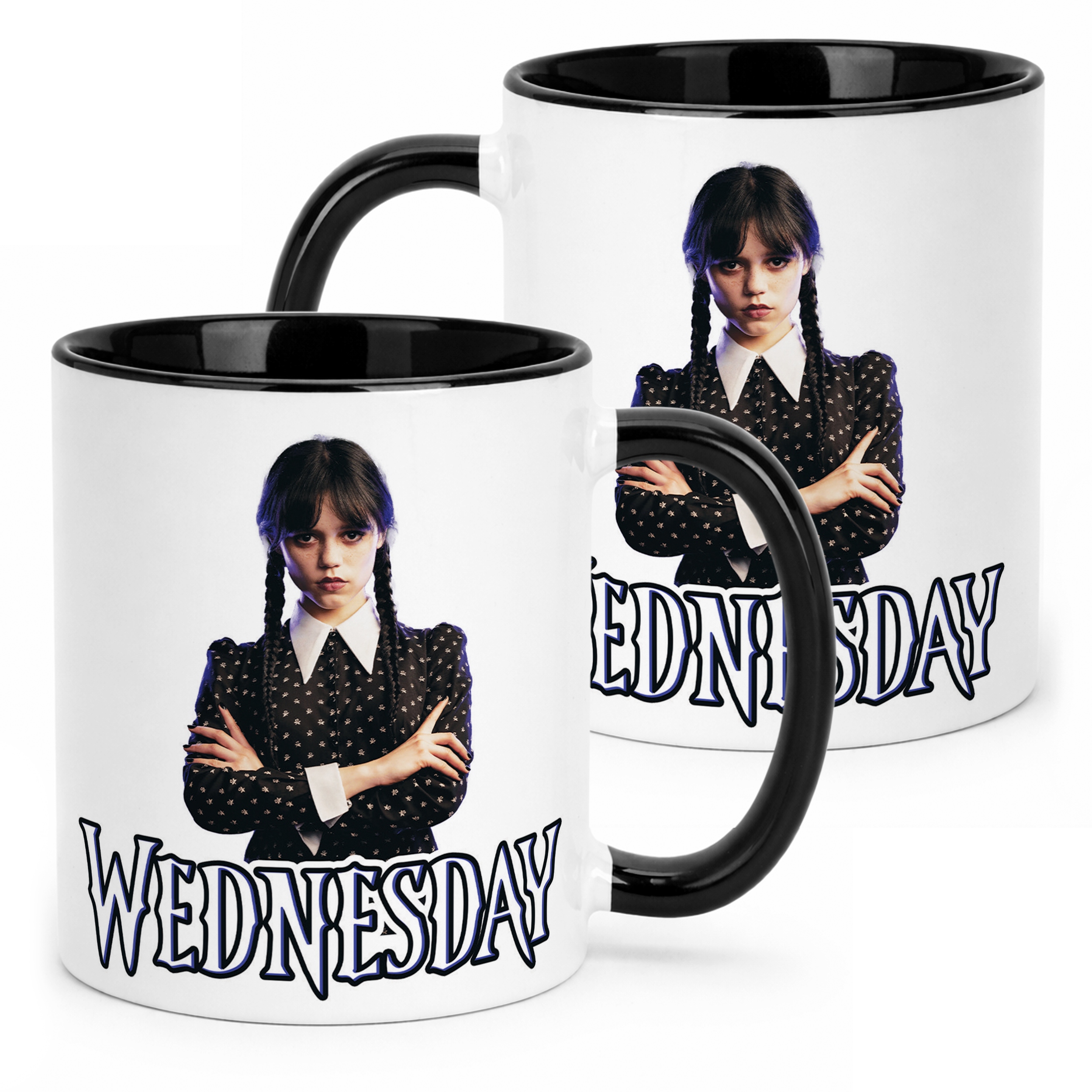 Kubek Czarny Nevermore Wednesday Addams Dla Fanów Prezent
