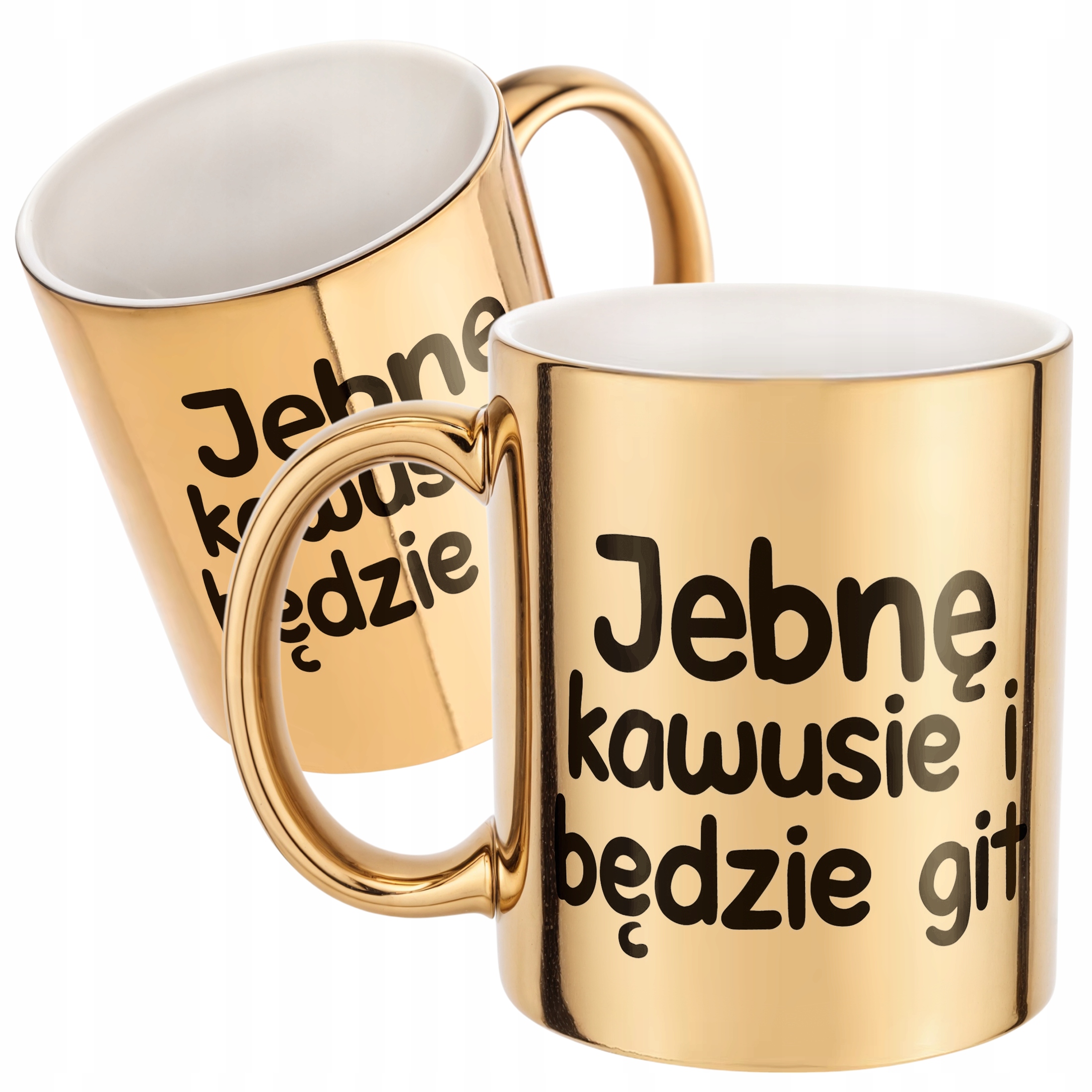 Złoty Kubek Jeb*ę Kawusie I Będzie Git Śmieszny Zabawny Prezent