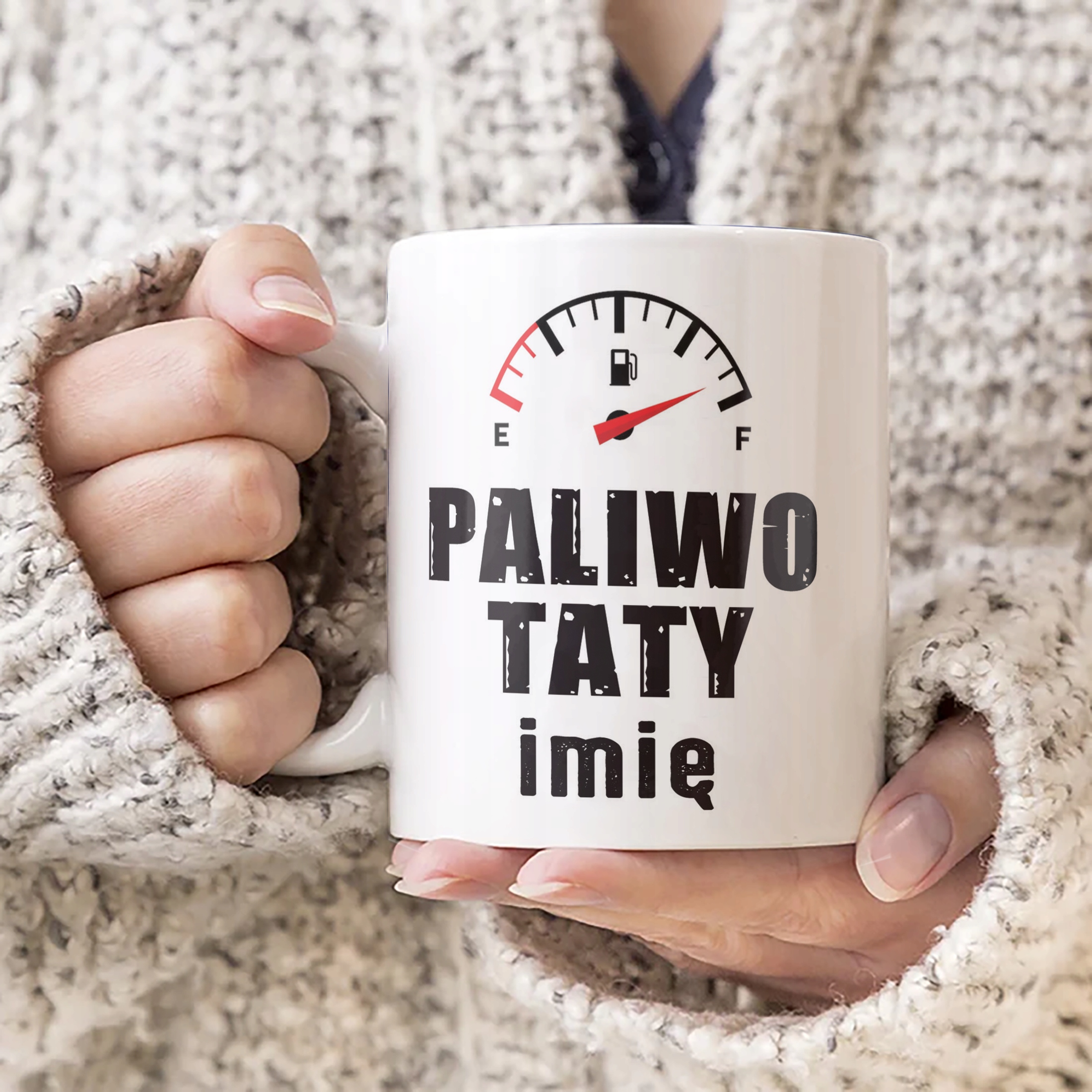 Kubek ceramiczny Personalizowany Dzień Ojca Paliwo Taty Prezent