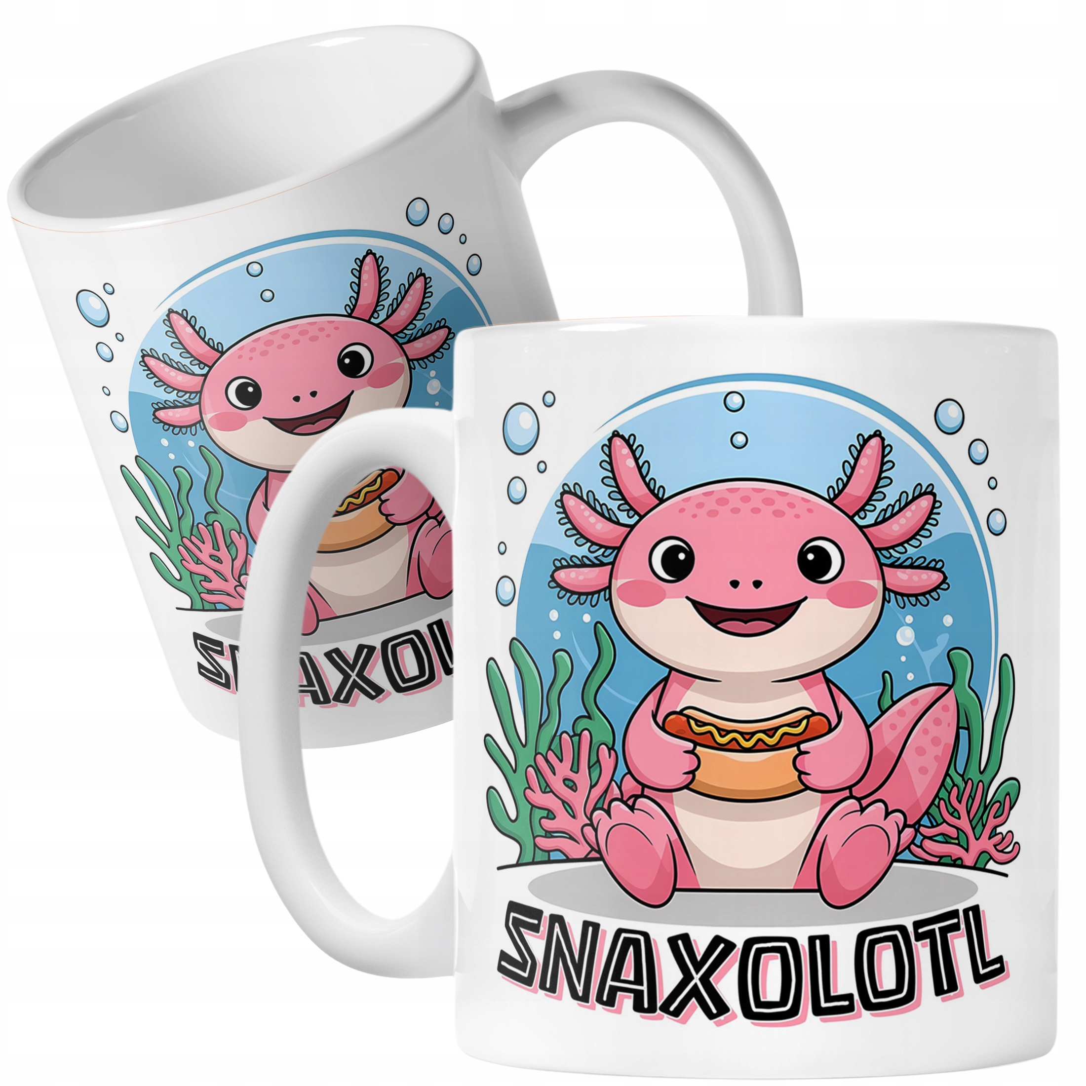 Kubek dla fana axolotli 330ml Aksolotl Axolotl Różowy Zwierzak Viral Trend