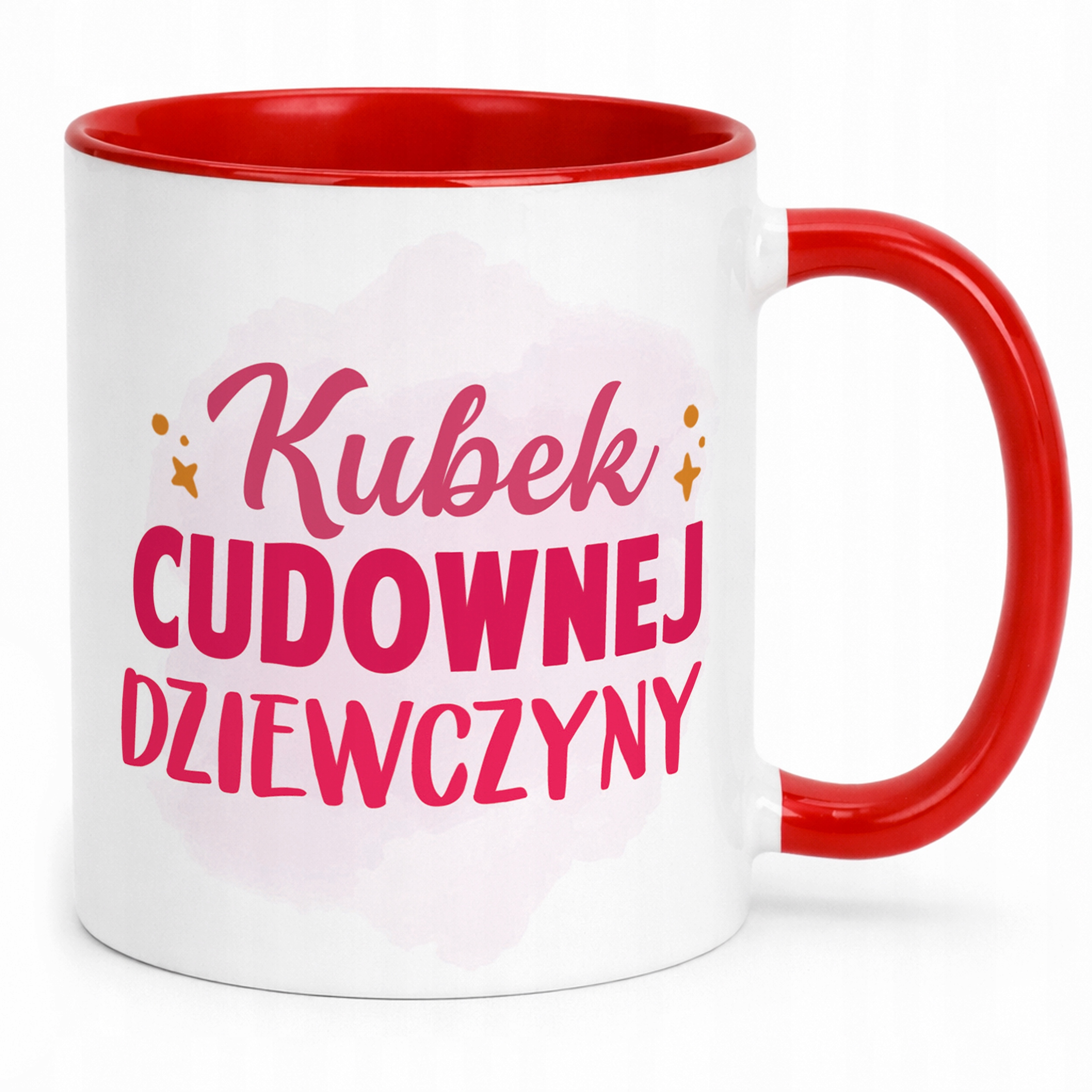 Kubek Czerwony Dzień Kobiet Dla Dziewczynki Dla Niej Prezent Upominek